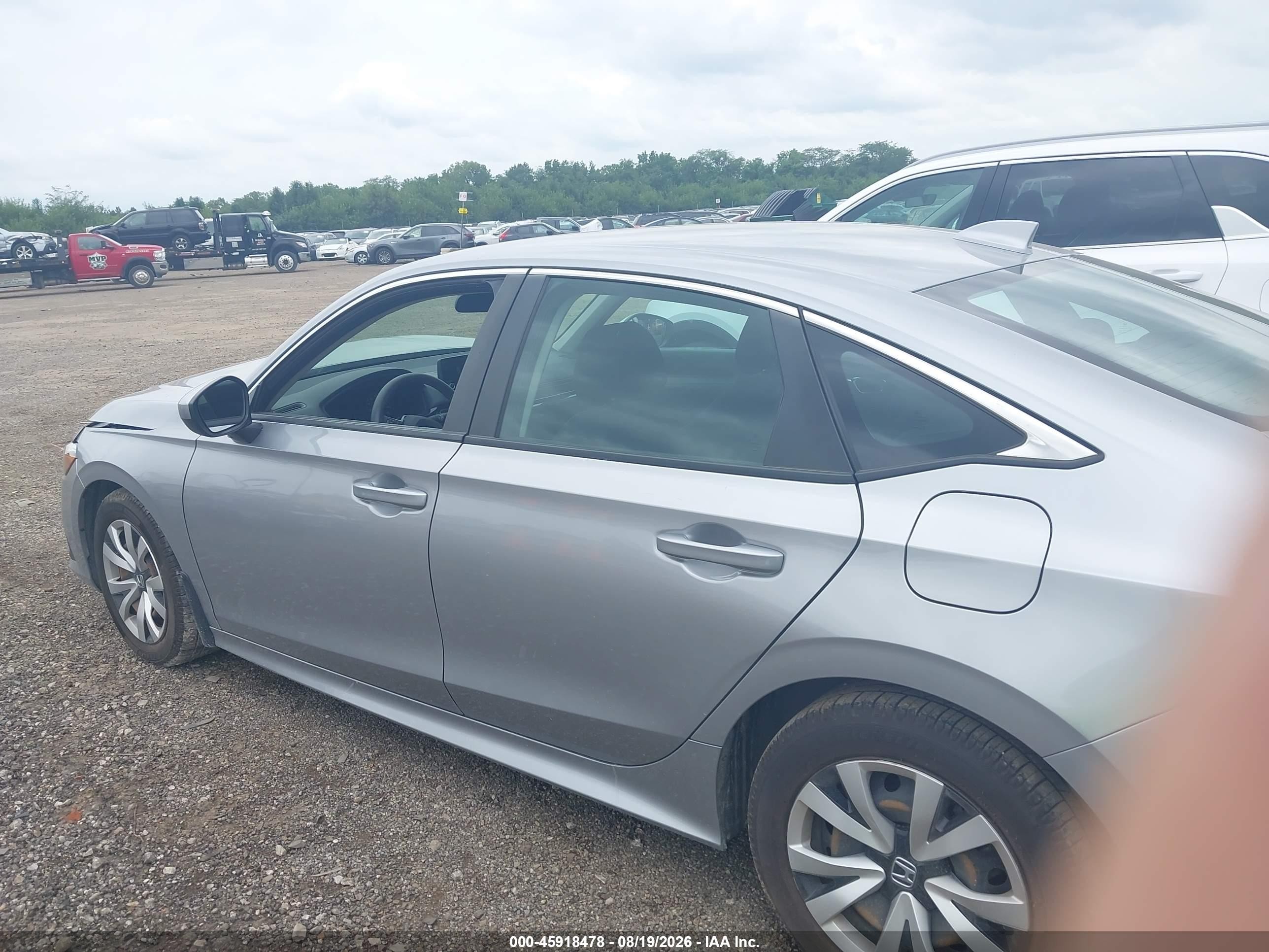 2022 Honda Civic Lx Silver vin: 2HGFE2F27NH523228