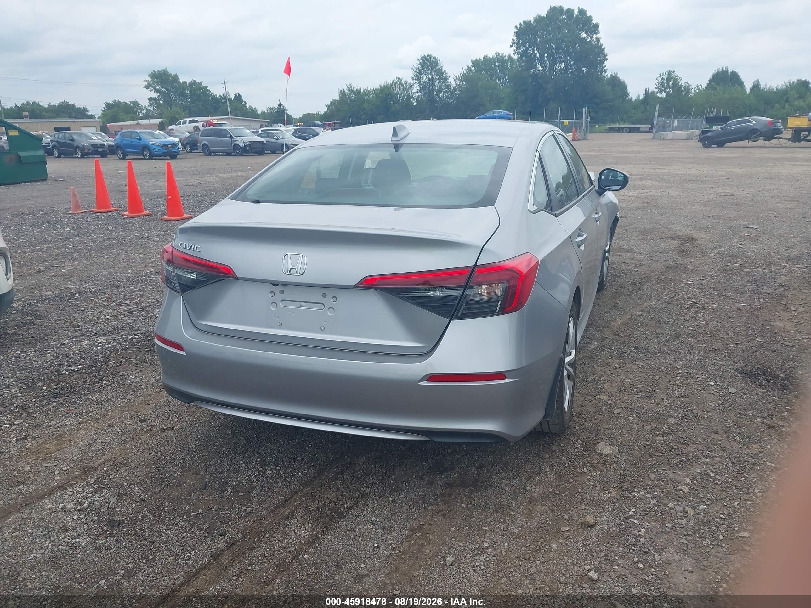 2022 Honda Civic Lx Silver vin: 2HGFE2F27NH523228