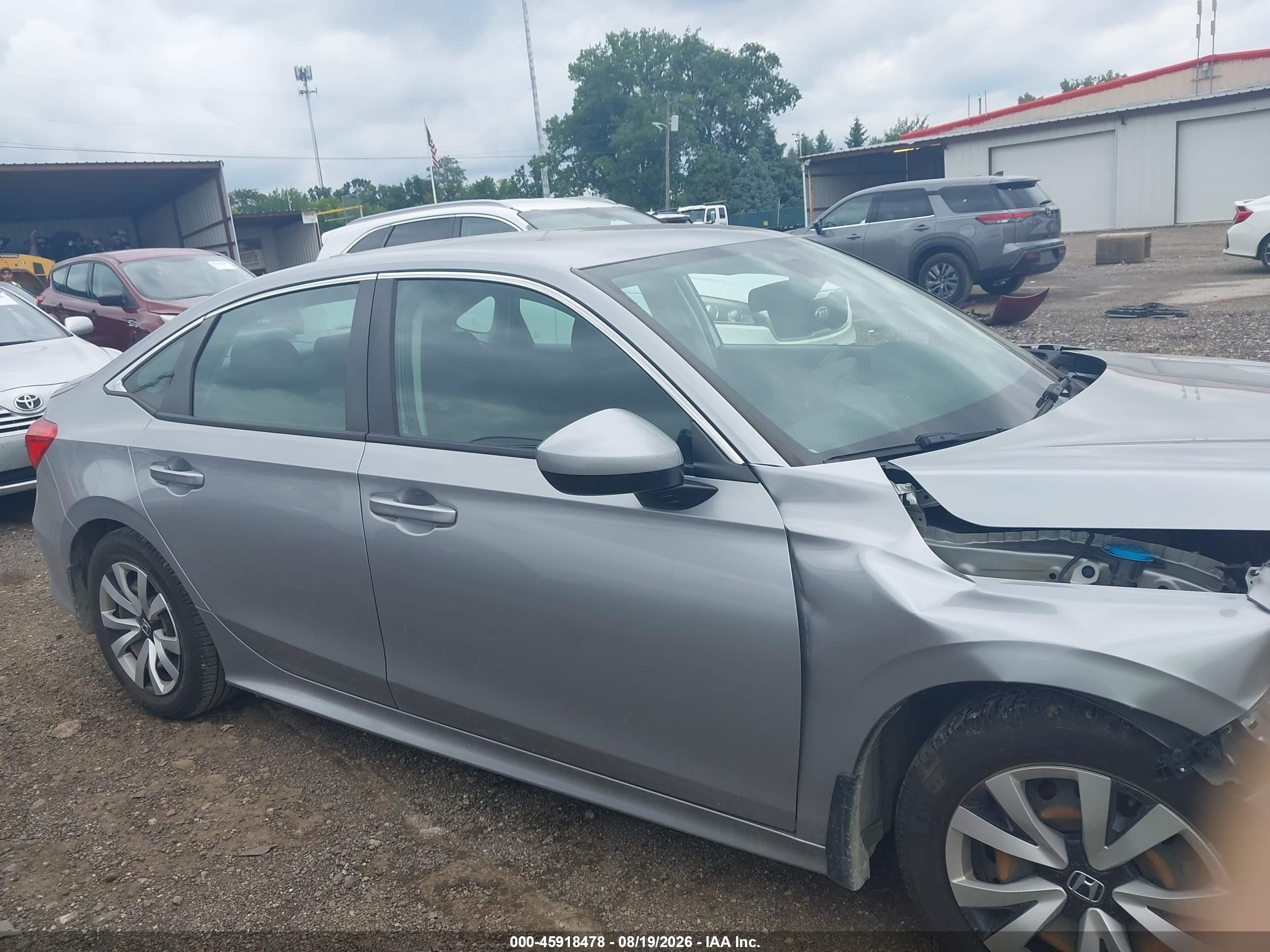 2022 Honda Civic Lx Silver vin: 2HGFE2F27NH523228