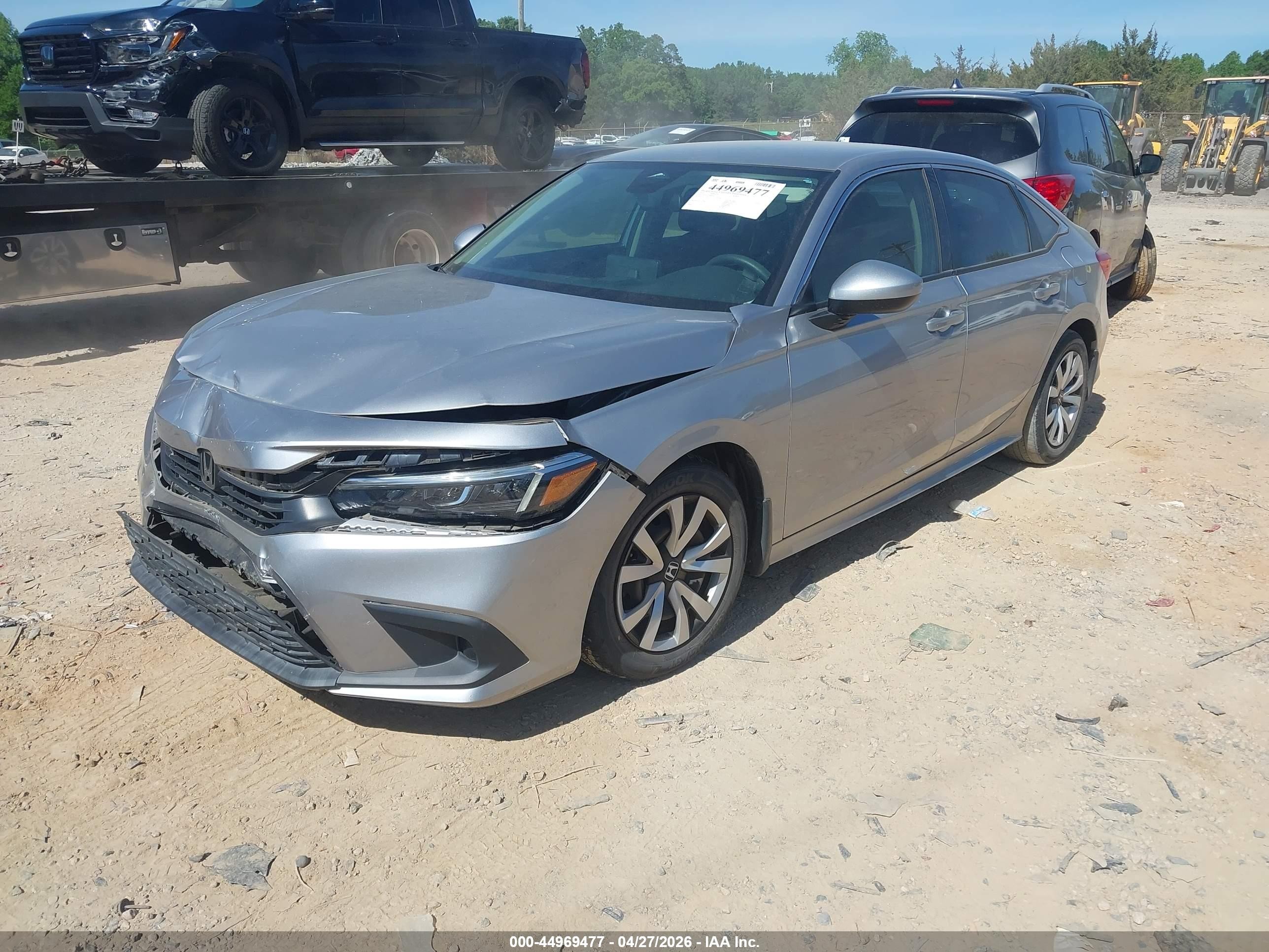 2022 Honda Civic Lx Silver vin: 2HGFE2F28NH505773