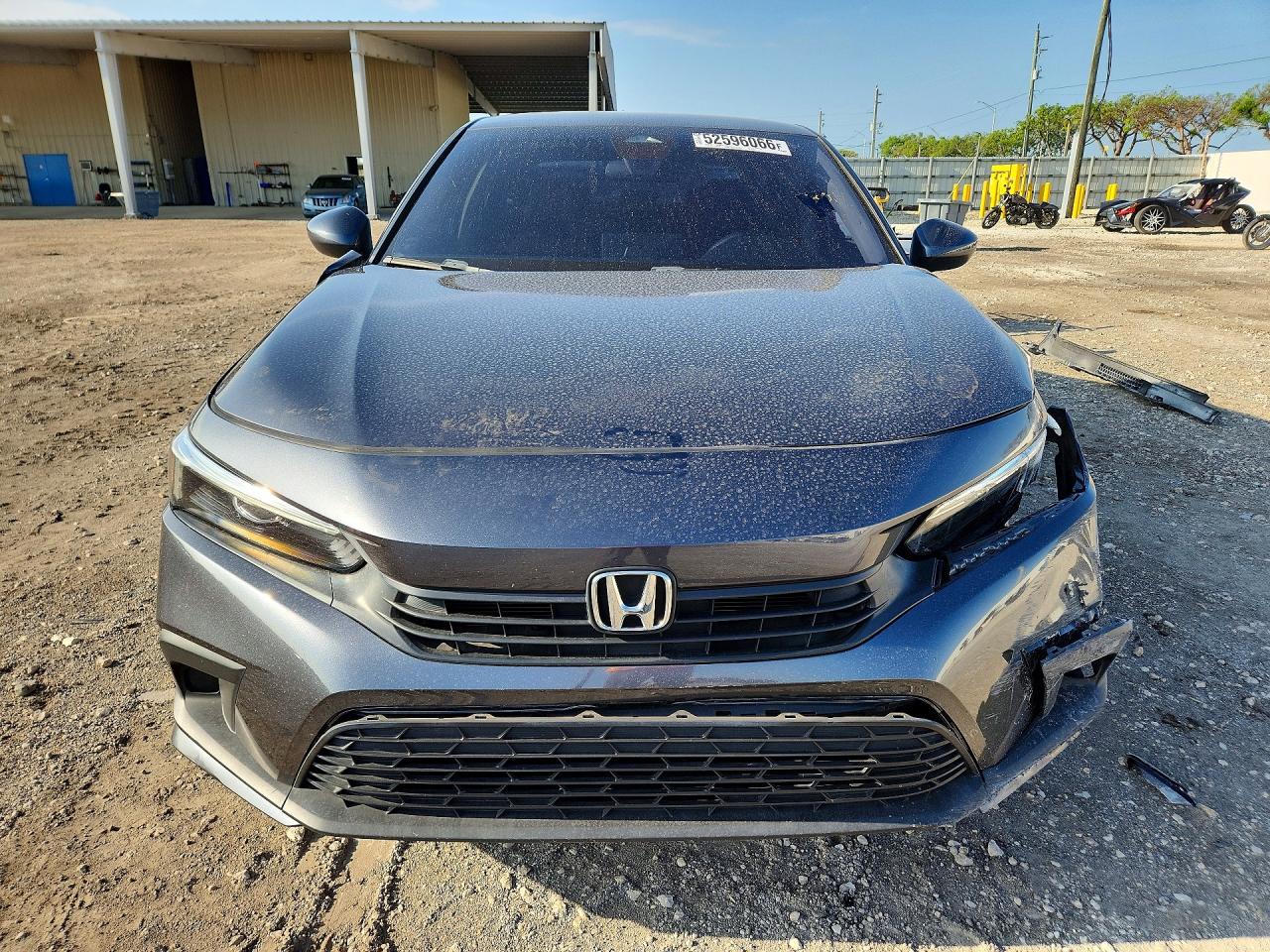 2022 Honda Civic Lx Gray vin: 2HGFE2F28NH517809