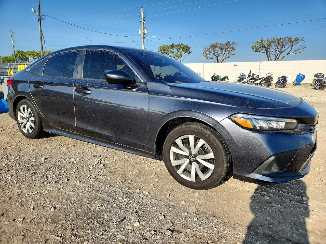 2022 Honda Civic Lx Gray vin: 2HGFE2F28NH517809