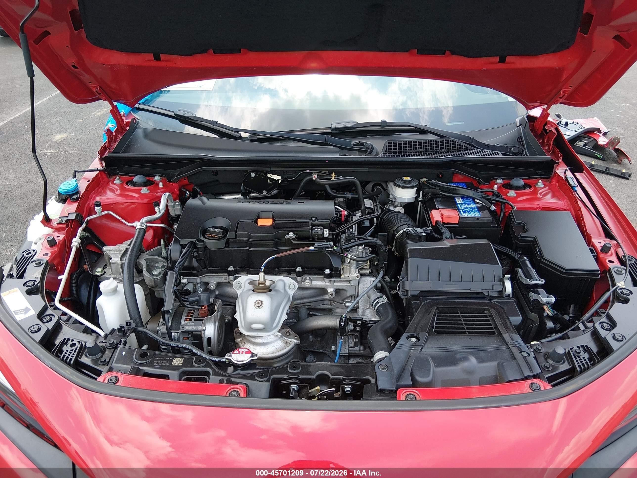 2023 Honda Civic Lx Red vin: 2HGFE2F28PH554541