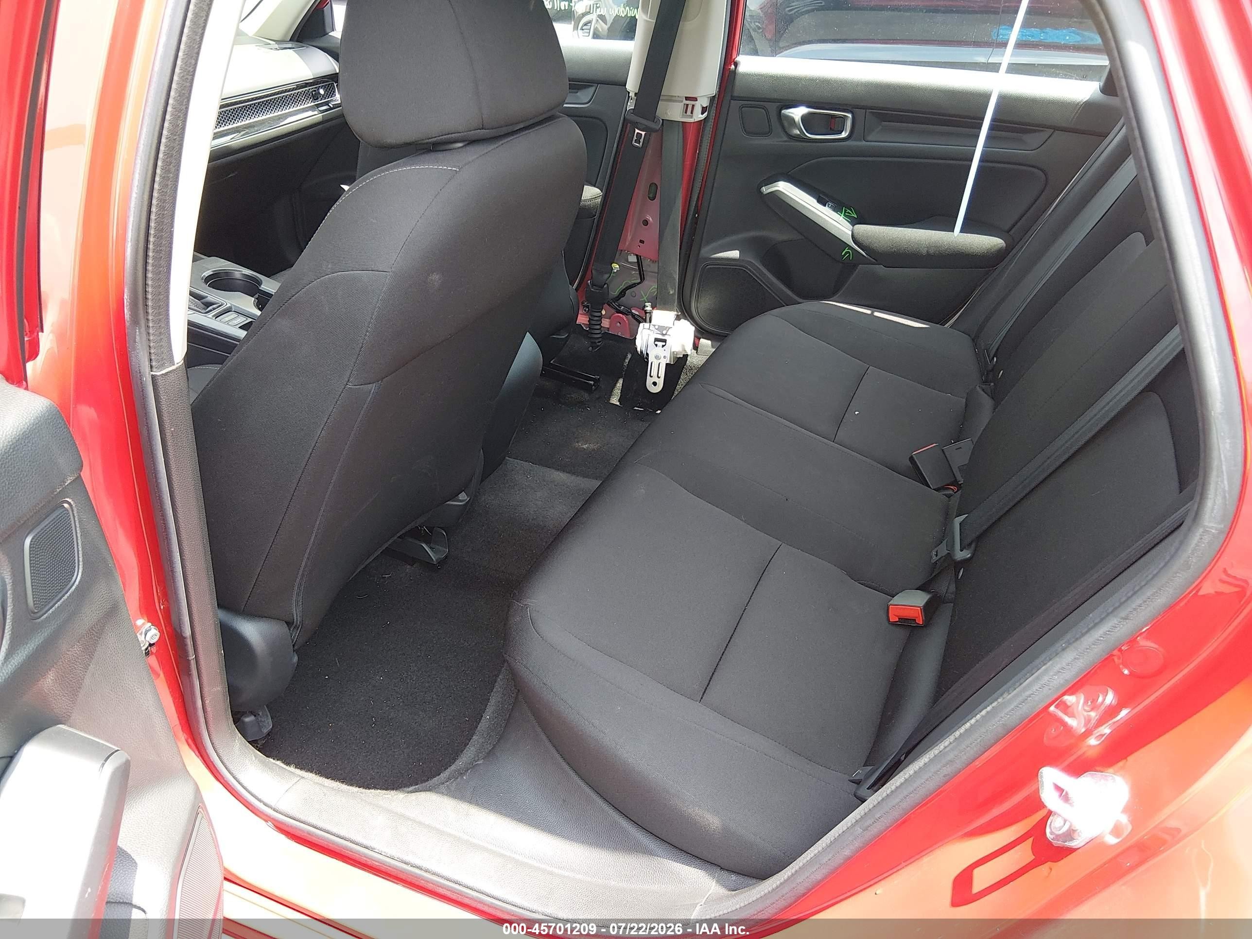 2023 Honda Civic Lx Red vin: 2HGFE2F28PH554541