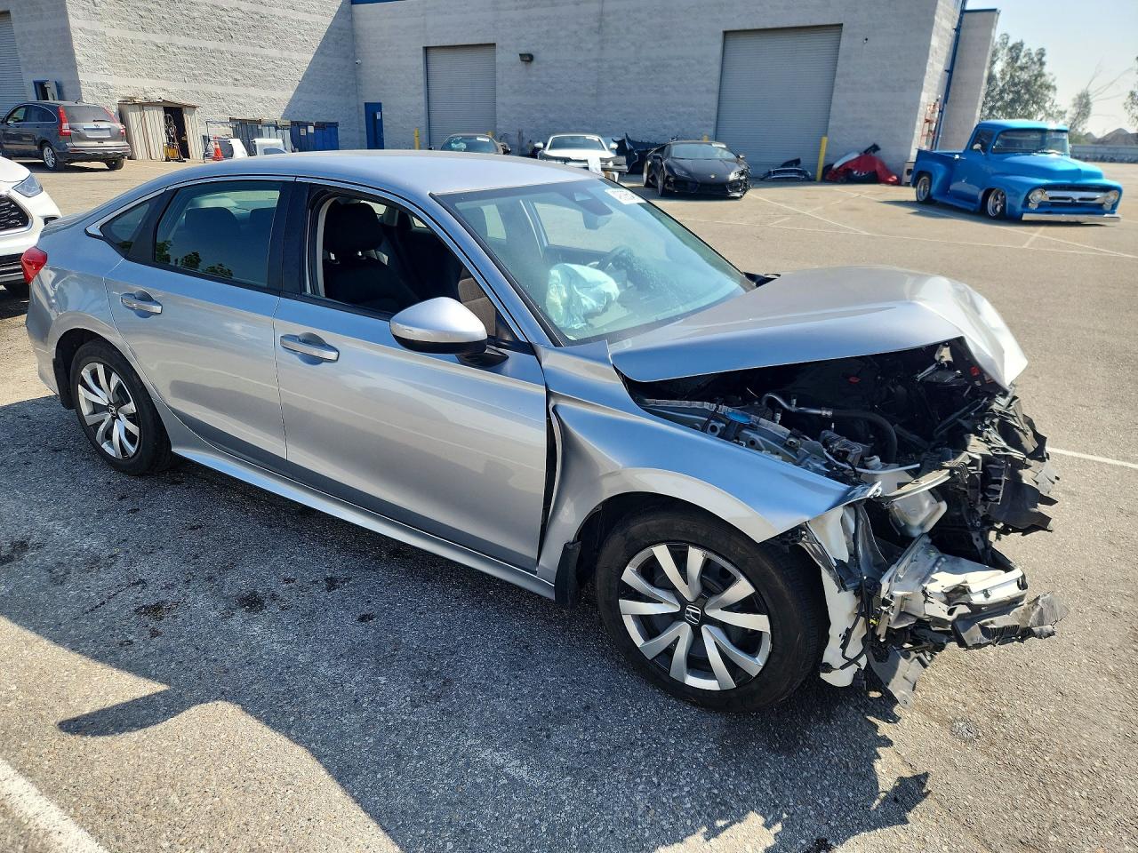 2023 Honda Civic Lx Silver vin: 2HGFE2F28PH569637