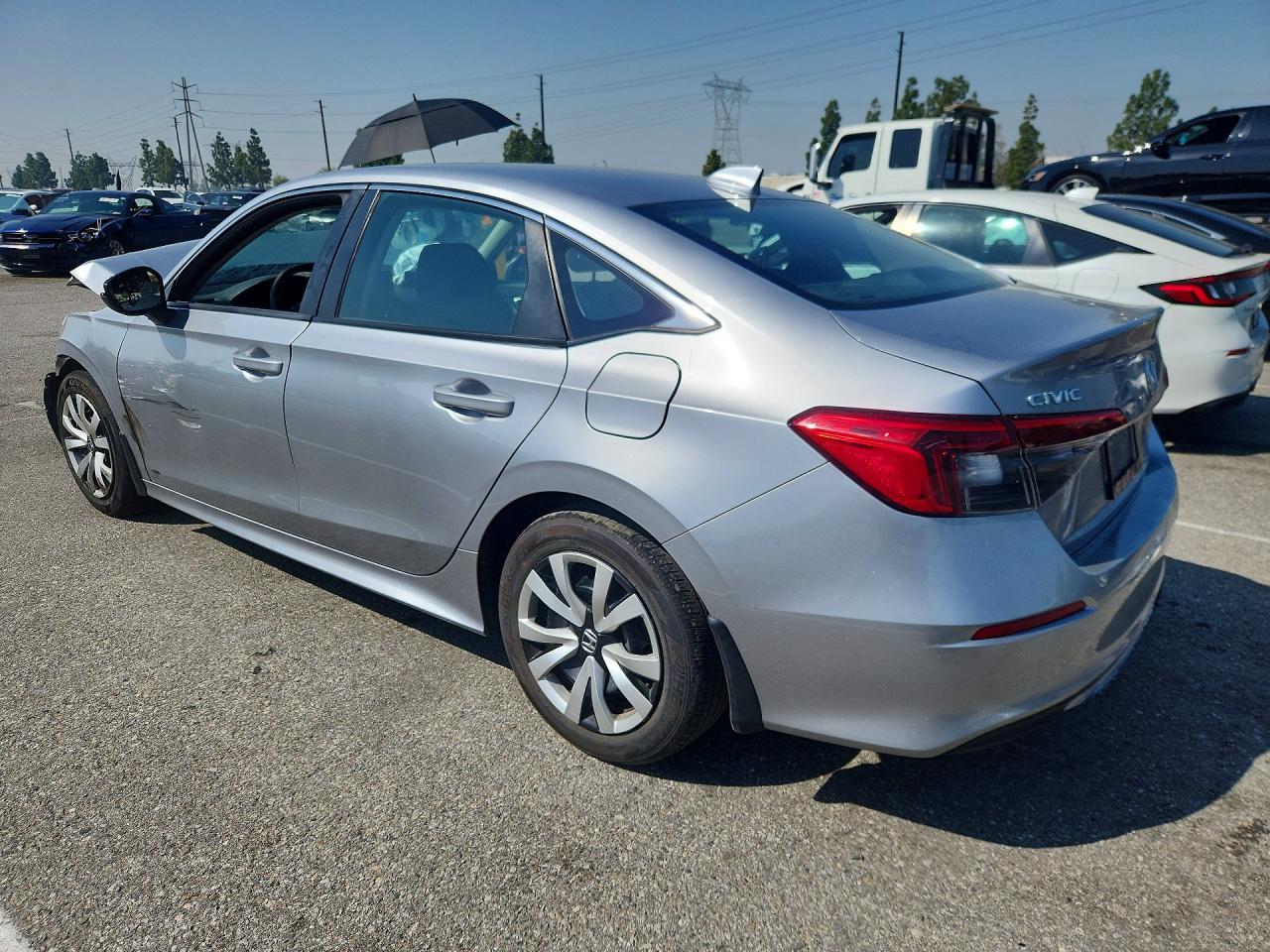 2023 Honda Civic Lx Silver vin: 2HGFE2F28PH569637