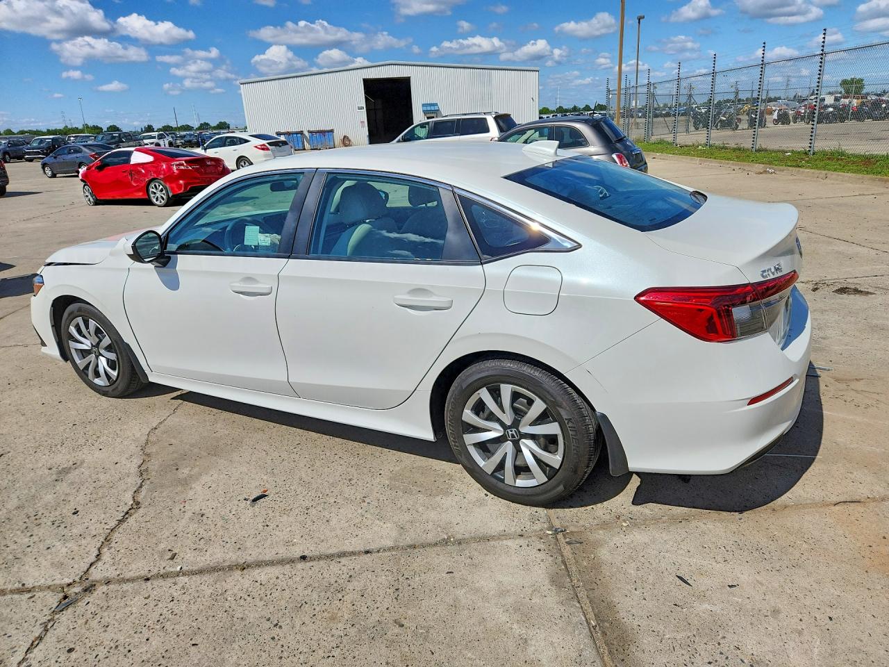 2024 Honda Civic Lx White vin: 2HGFE2F29RH583758