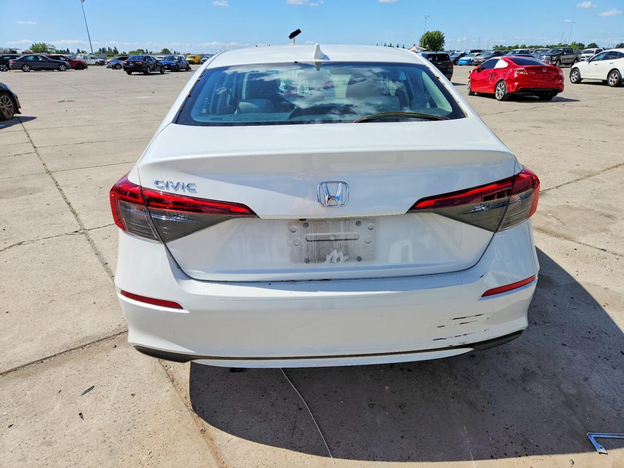 2024 Honda Civic Lx White vin: 2HGFE2F29RH583758