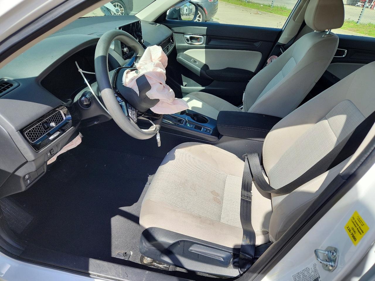 2024 Honda Civic Lx White vin: 2HGFE2F29RH583758