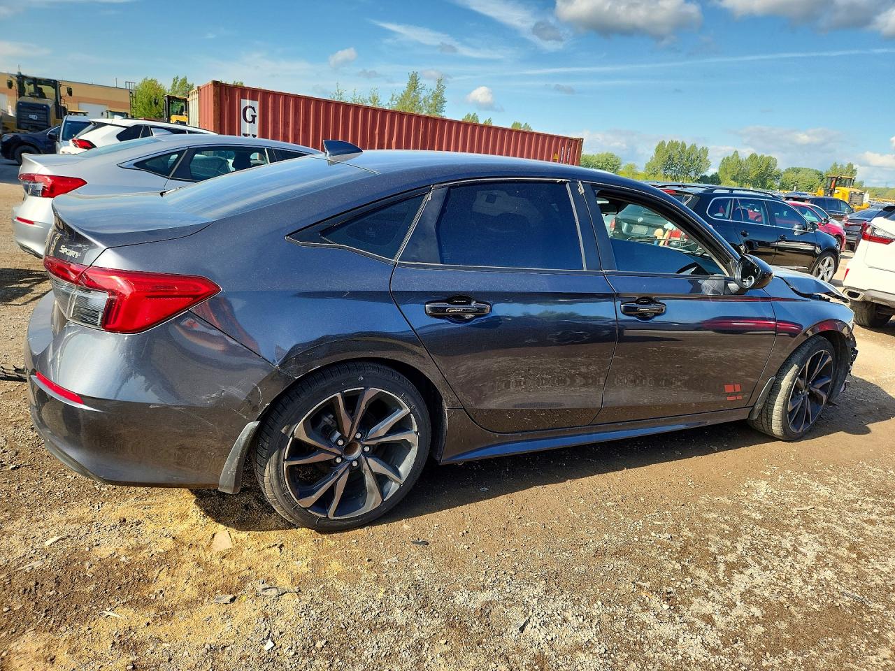 2022 Honda Civic Lx Gray vin: 2HGFE2F2XNH102748