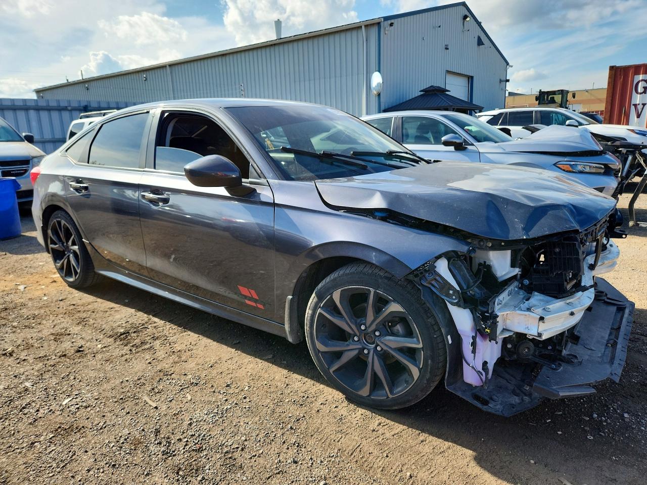 2022 Honda Civic Lx Gray vin: 2HGFE2F2XNH102748
