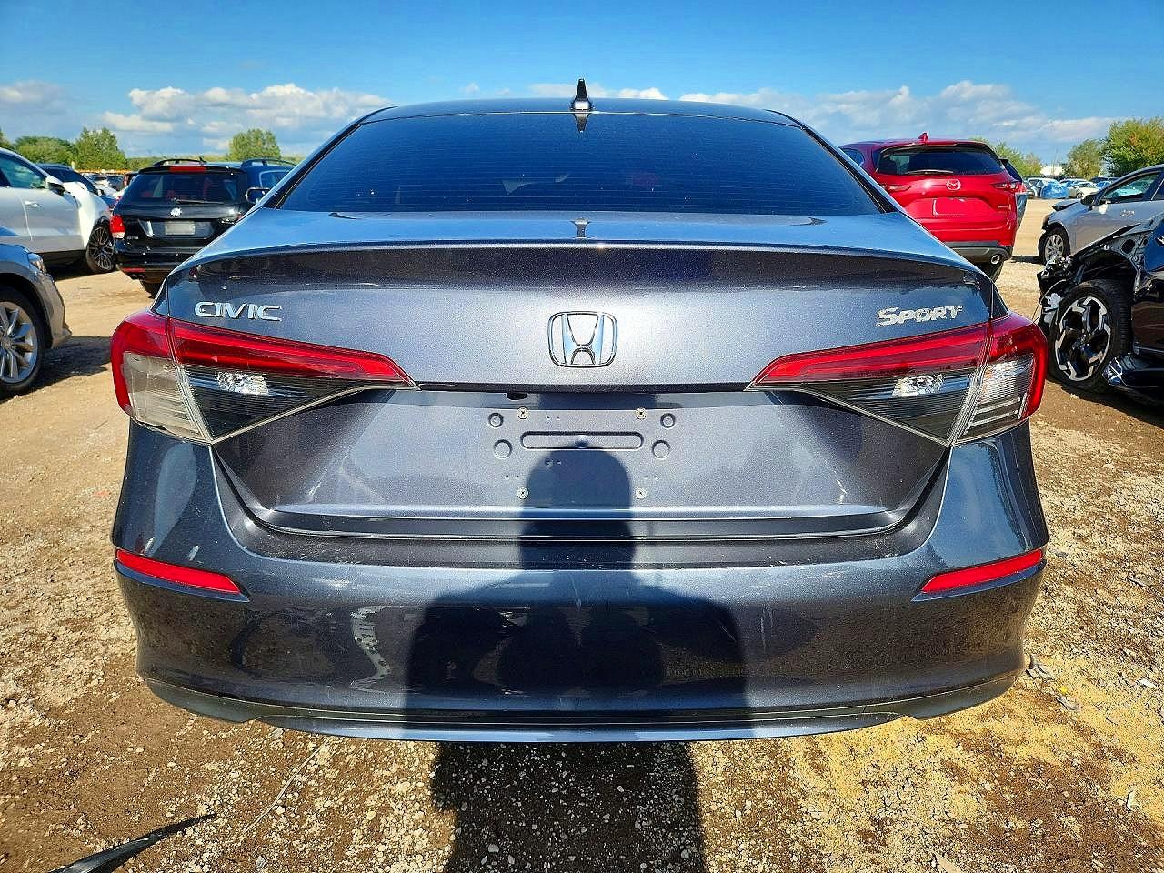 2022 Honda Civic Lx Gray vin: 2HGFE2F2XNH102748