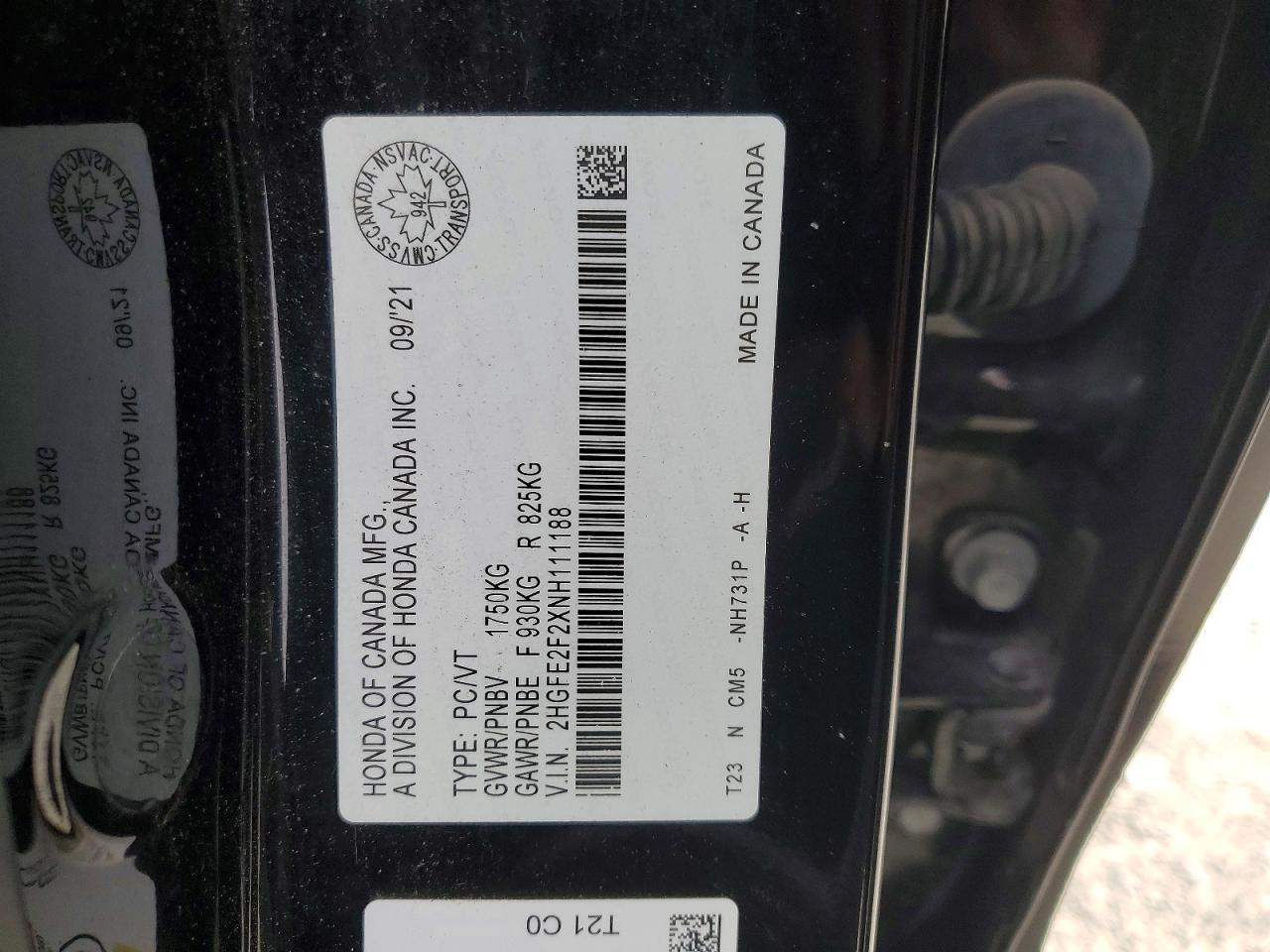 2022 Honda Civic Lx Black vin: 2HGFE2F2XNH111188