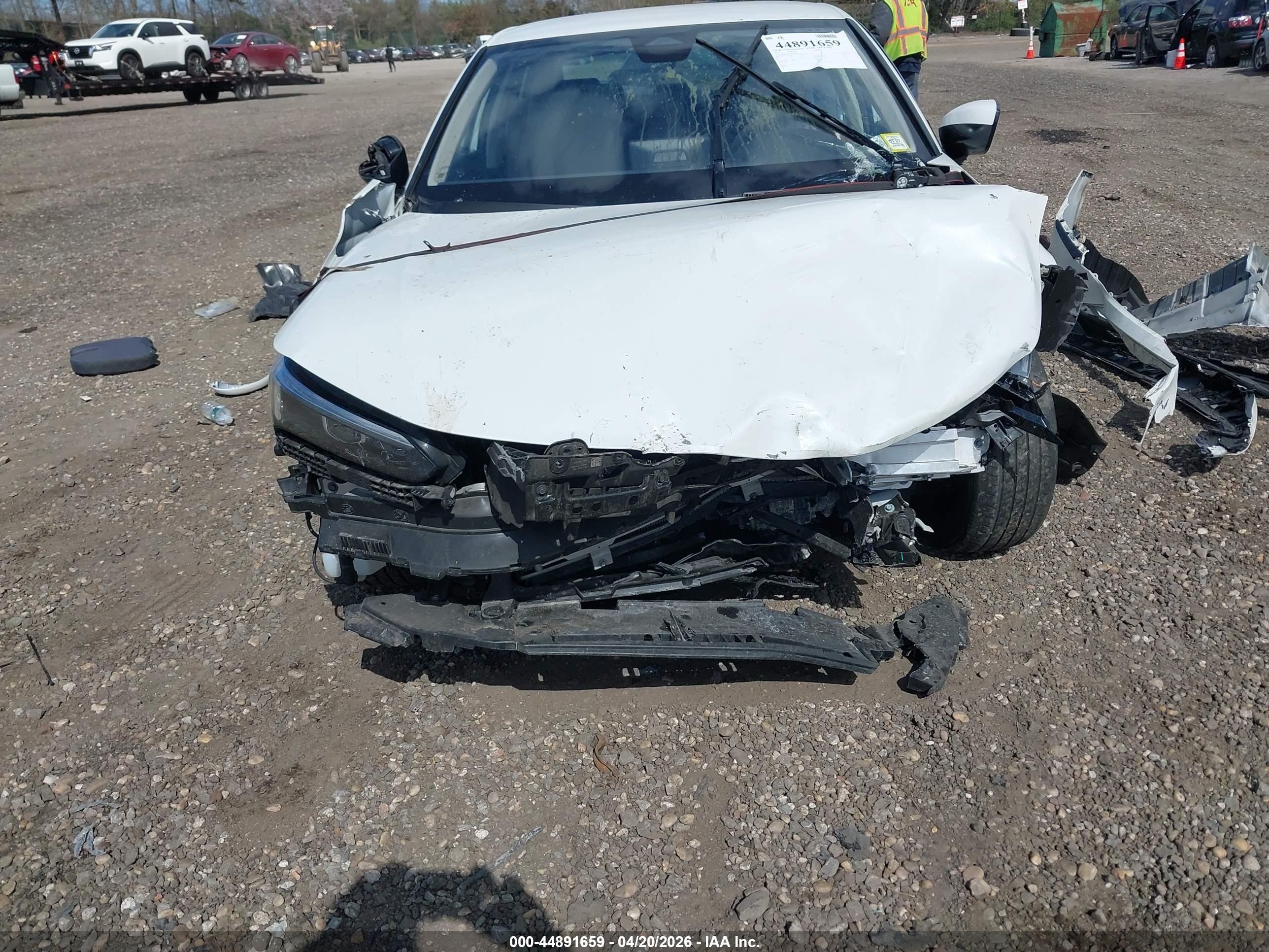 2025 Honda Civic Lx Белый vin: 2HGFE2F2XSH551889
