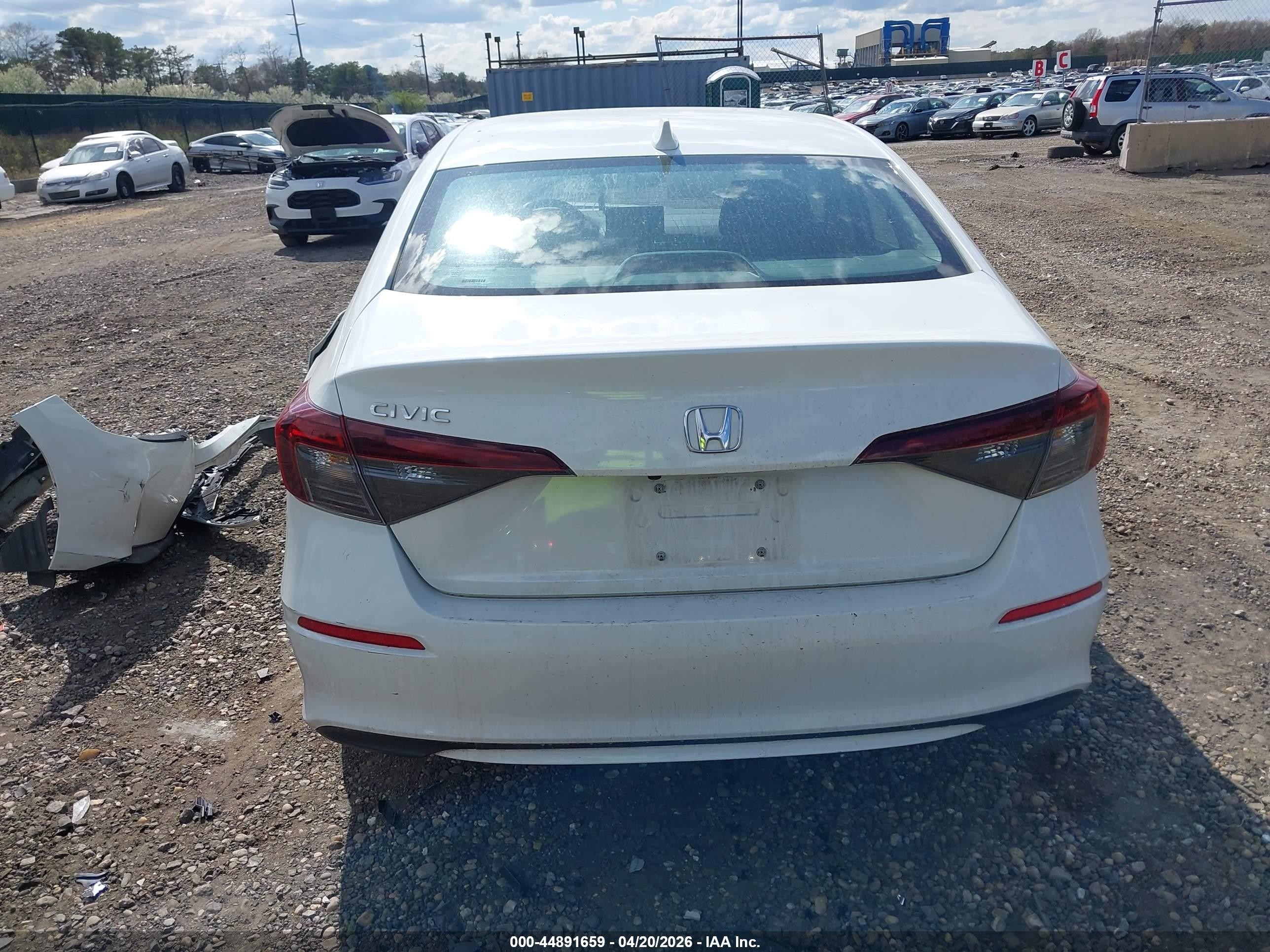 2025 Honda Civic Lx Белый vin: 2HGFE2F2XSH551889