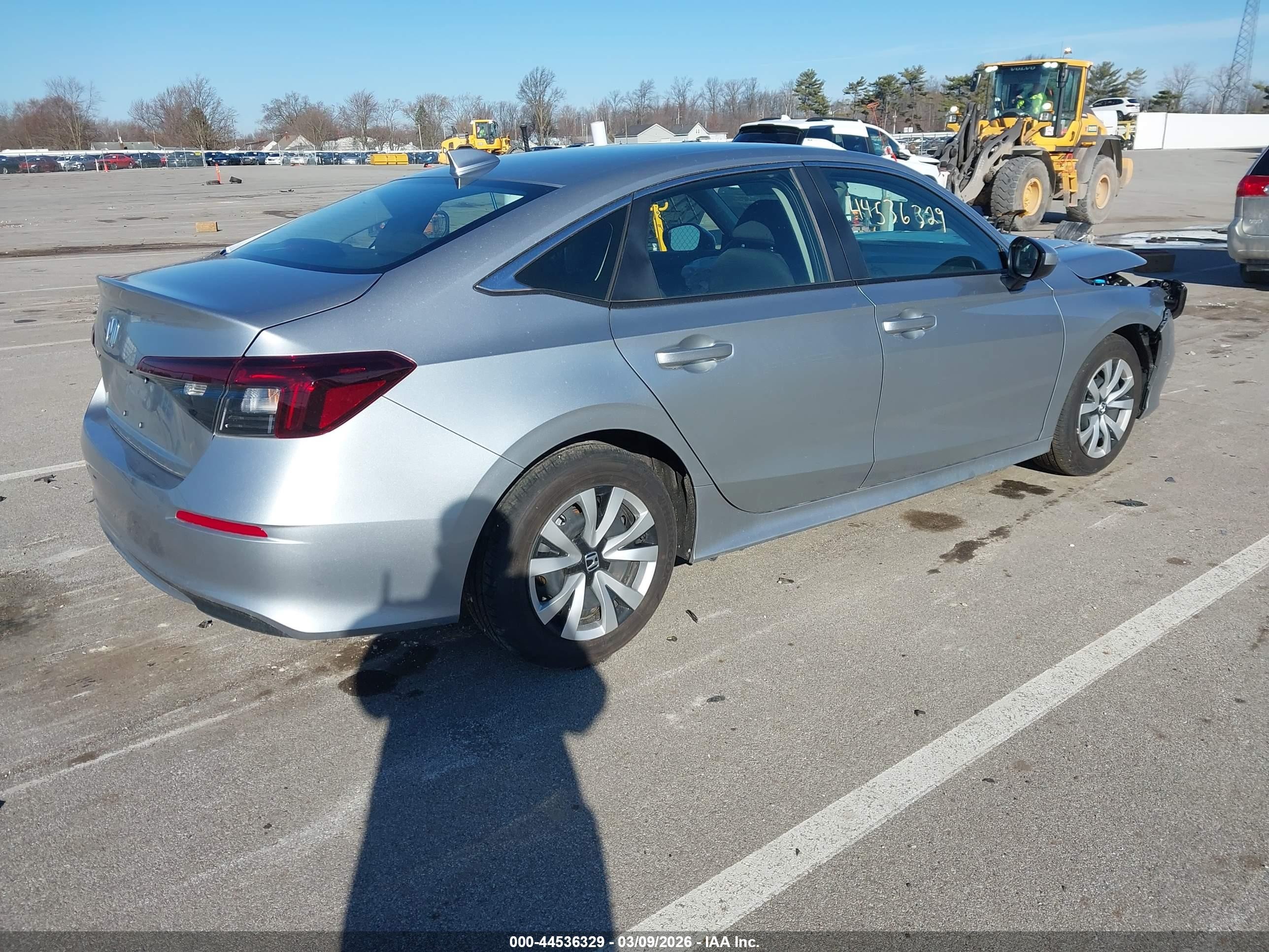 2026 Honda Civic Lx Gray vin: 2HGFE2F2XTH519767