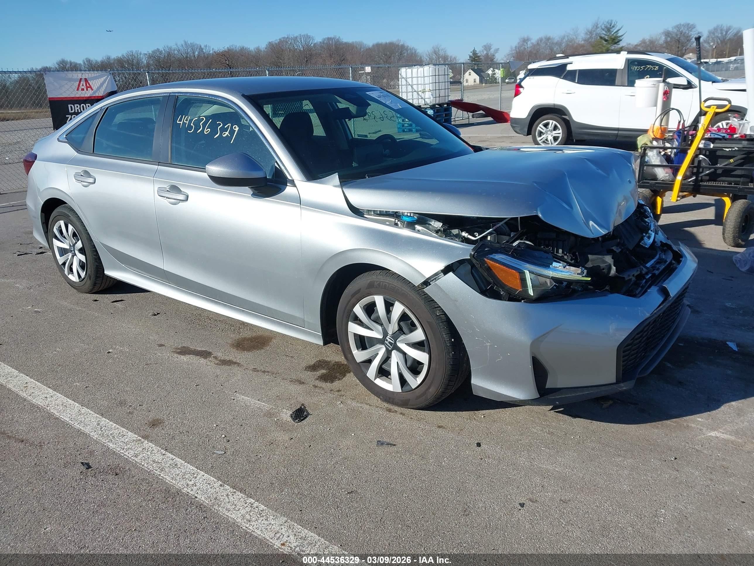 2026 Honda Civic Lx Gray vin: 2HGFE2F2XTH519767