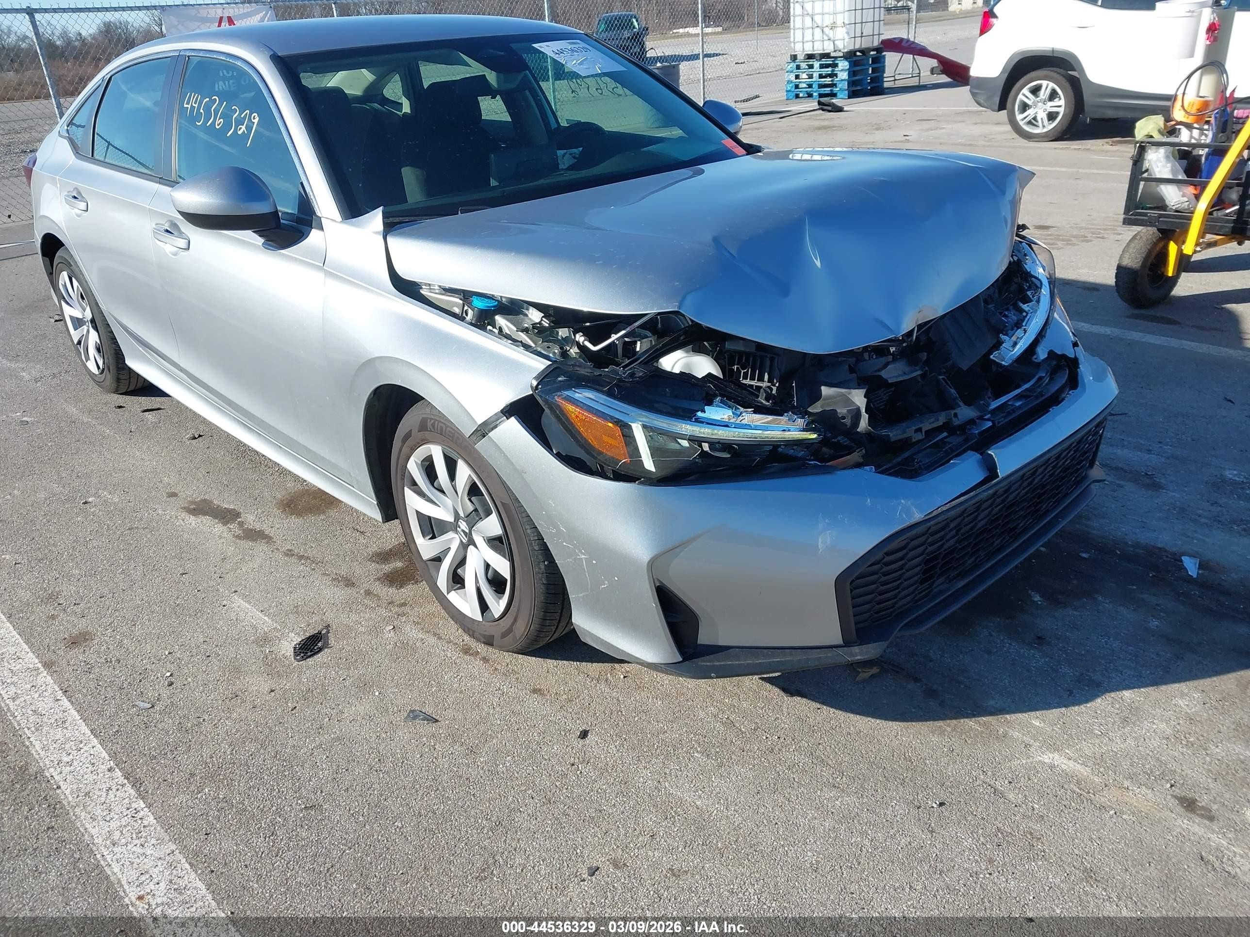 2026 Honda Civic Lx Gray vin: 2HGFE2F2XTH519767