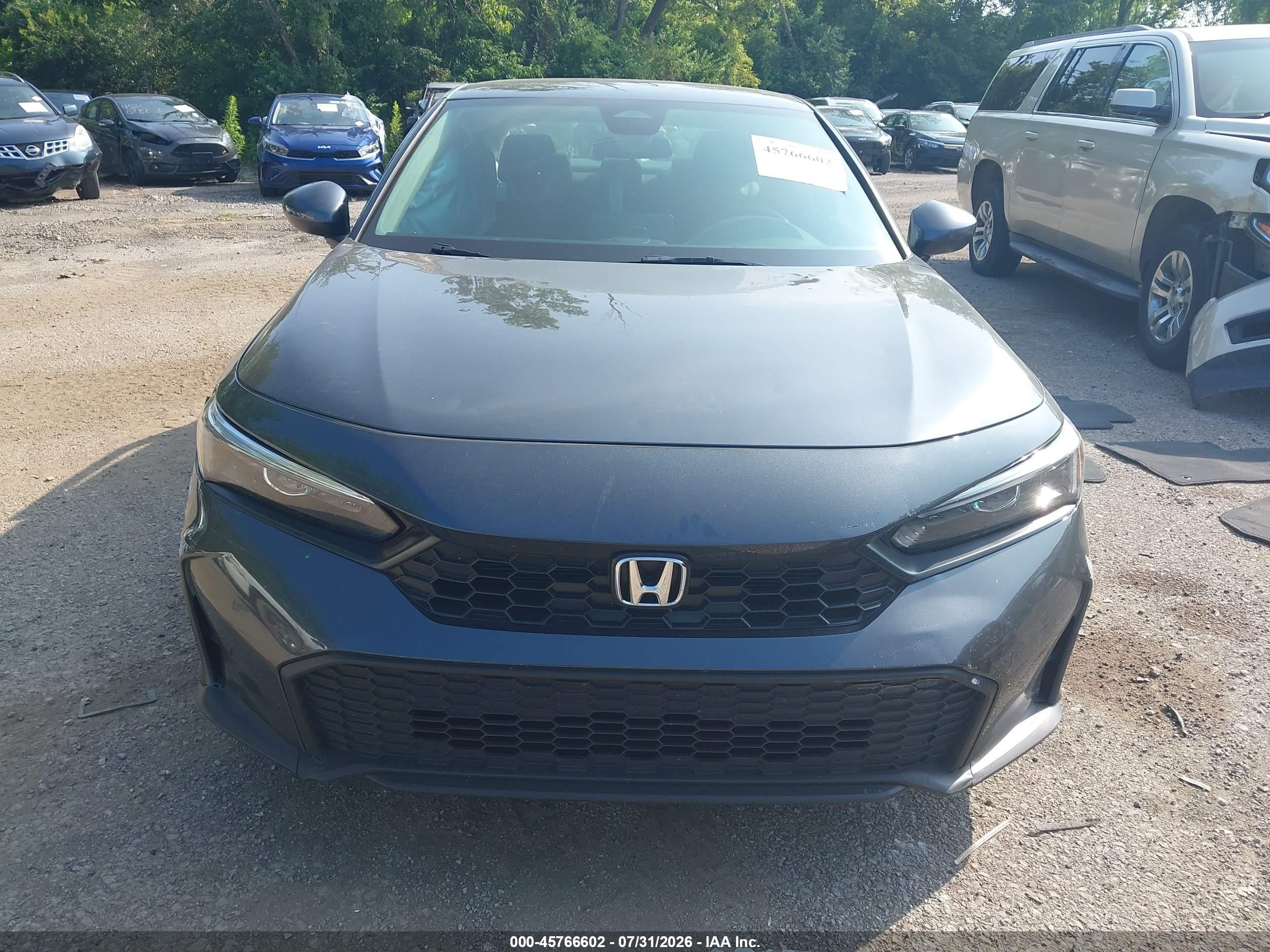 2026 Honda Civic Lx Gray vin: 2HGFE2F2XTH571027