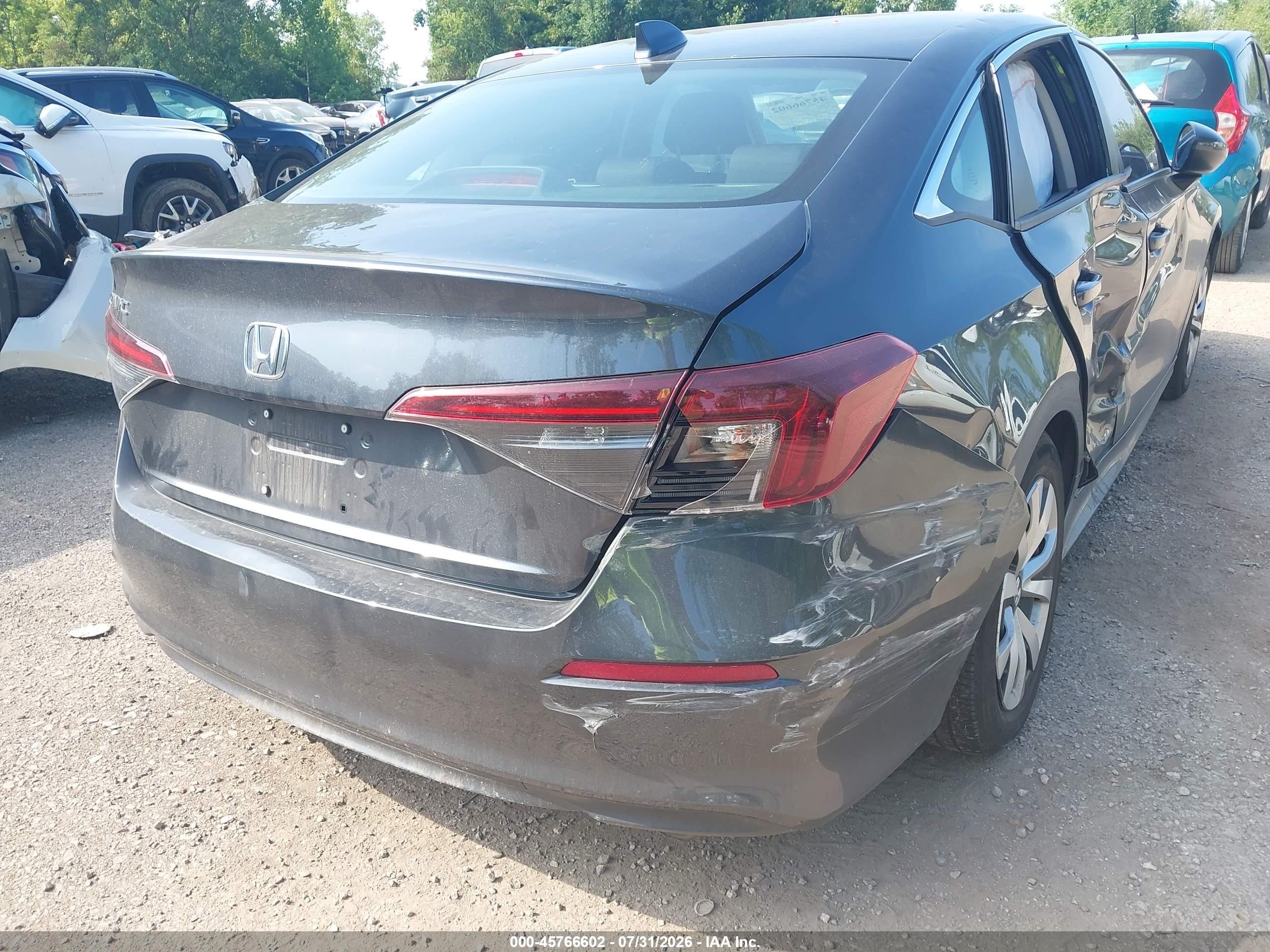 2026 Honda Civic Lx Gray vin: 2HGFE2F2XTH571027