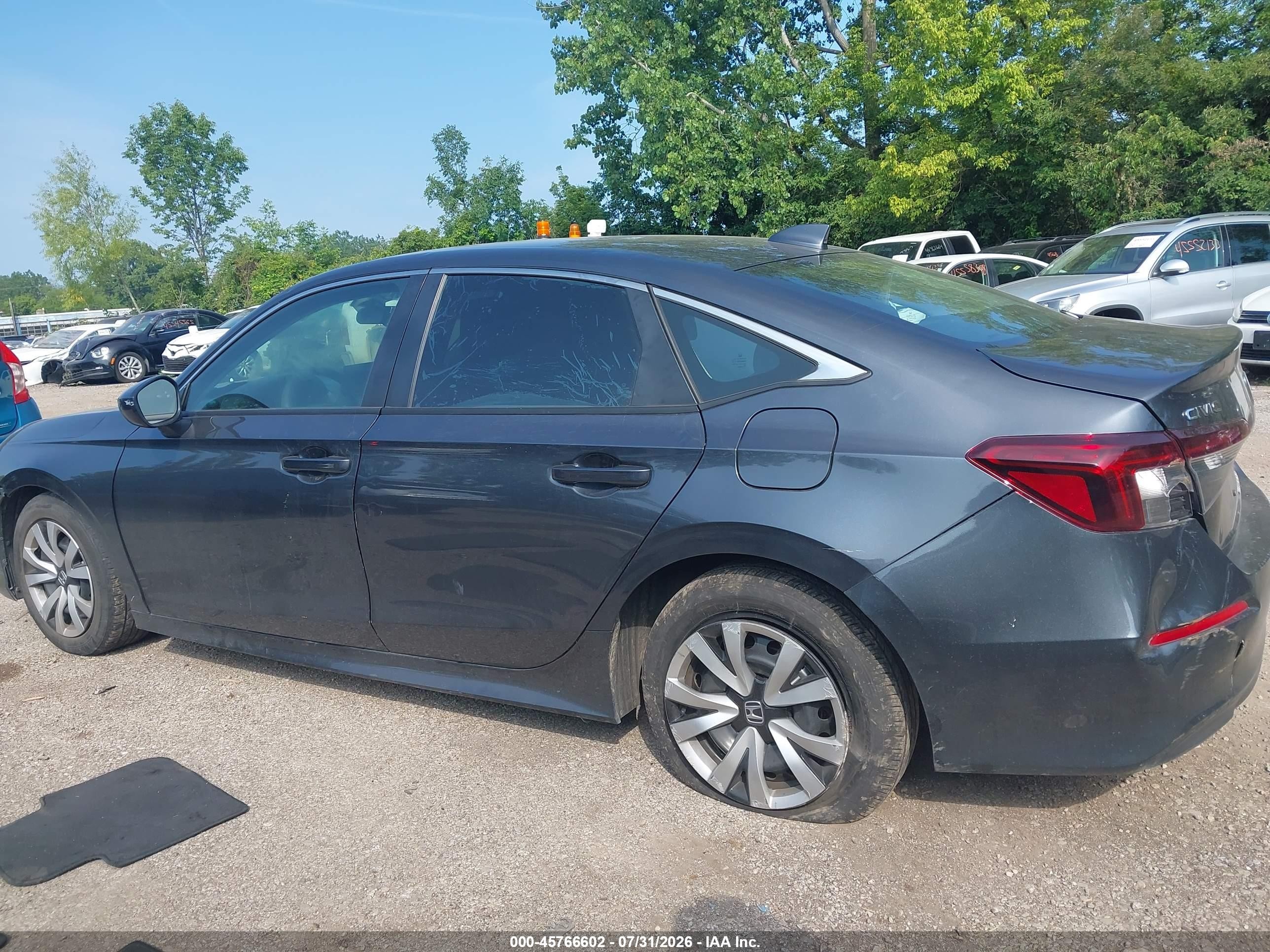 2026 Honda Civic Lx Gray vin: 2HGFE2F2XTH571027