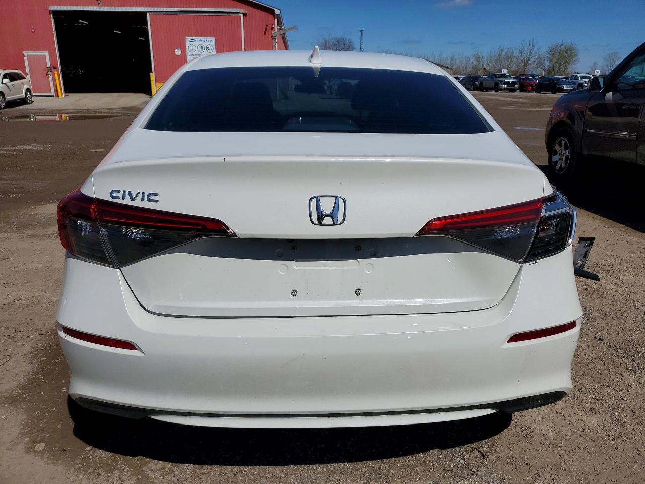 2024 Honda Civic Ex White vin: 2HGFE2F37RH107405