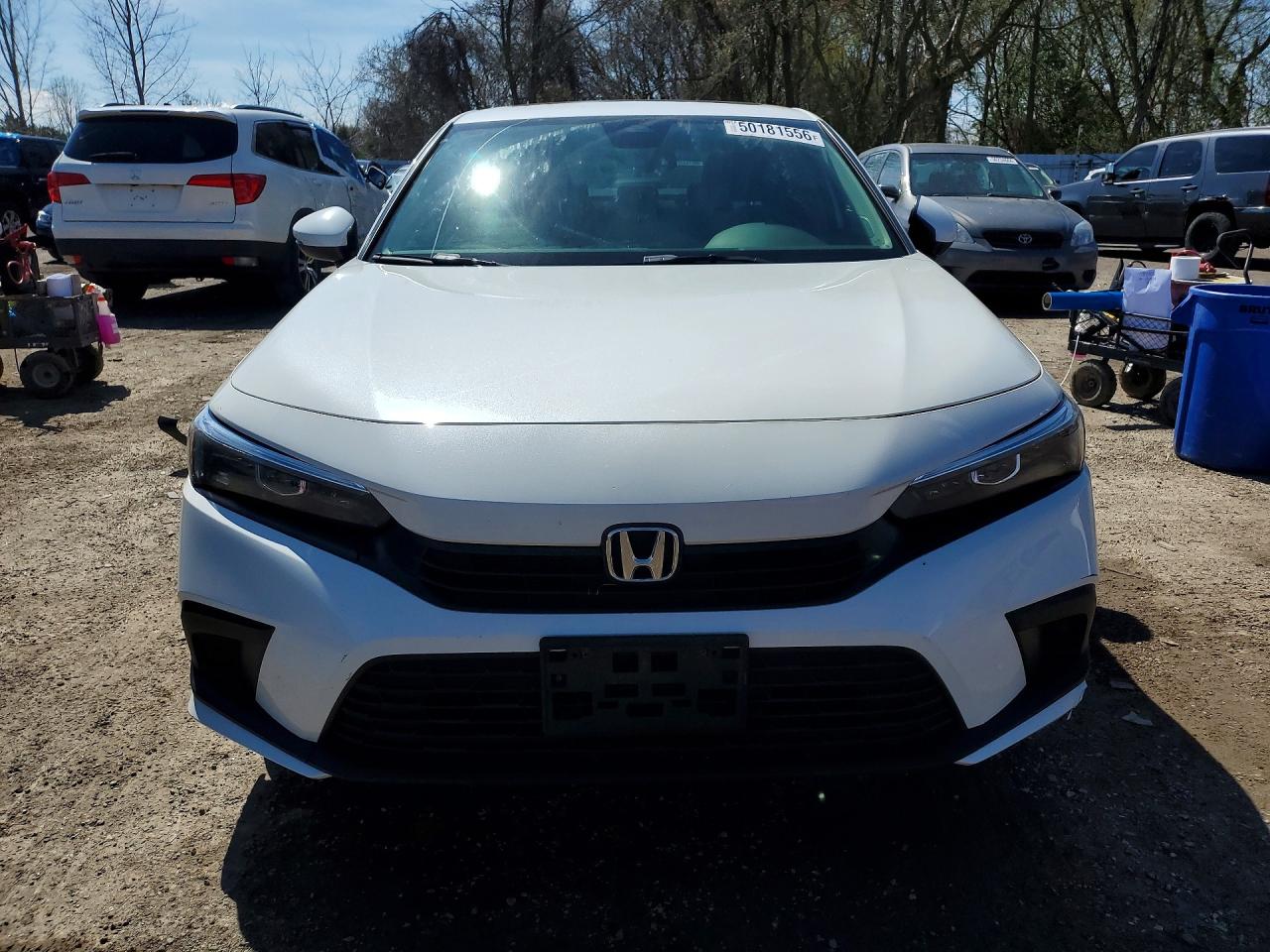 2024 Honda Civic Ex White vin: 2HGFE2F37RH107405