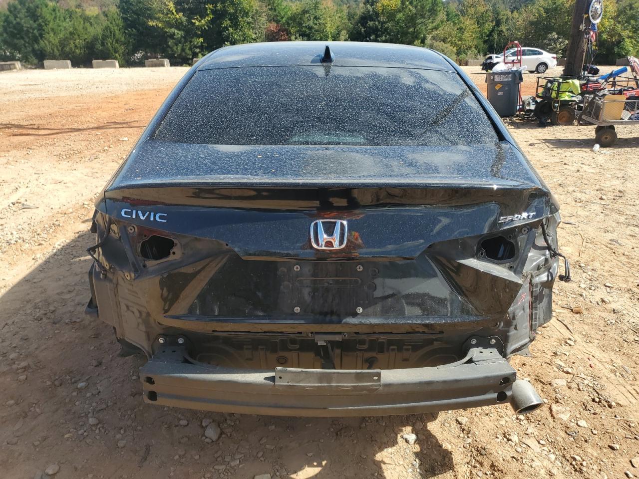 2022 Honda Civic Sport Черный vin: 2HGFE2F50NH521136