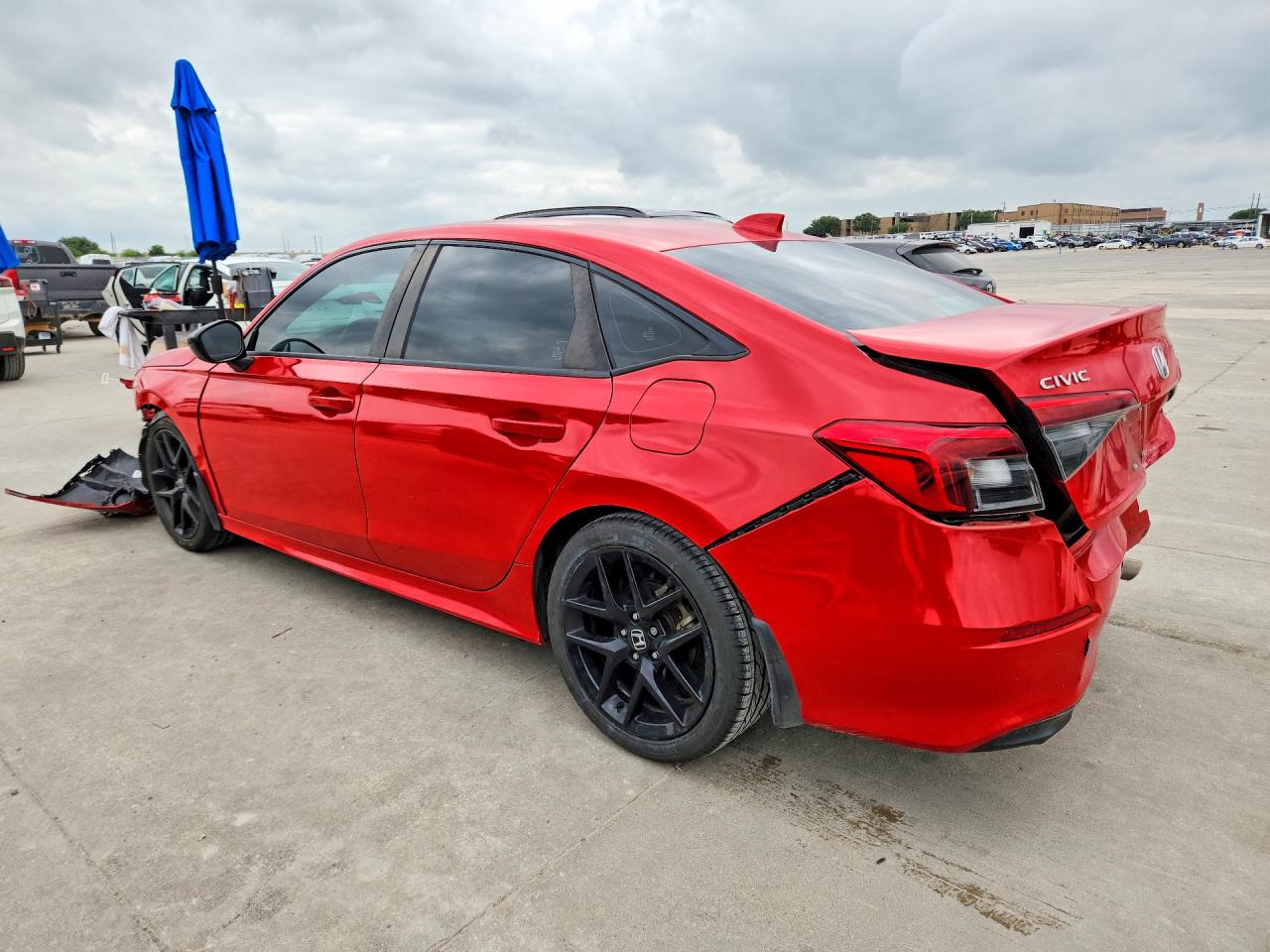 2022 Honda Civic Sport Red vin: 2HGFE2F50NH548966