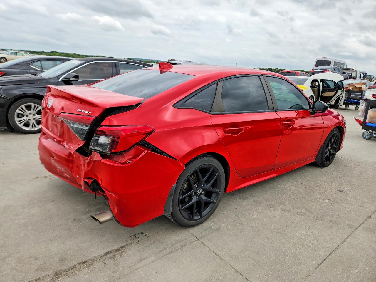 2022 Honda Civic Sport Red vin: 2HGFE2F50NH548966