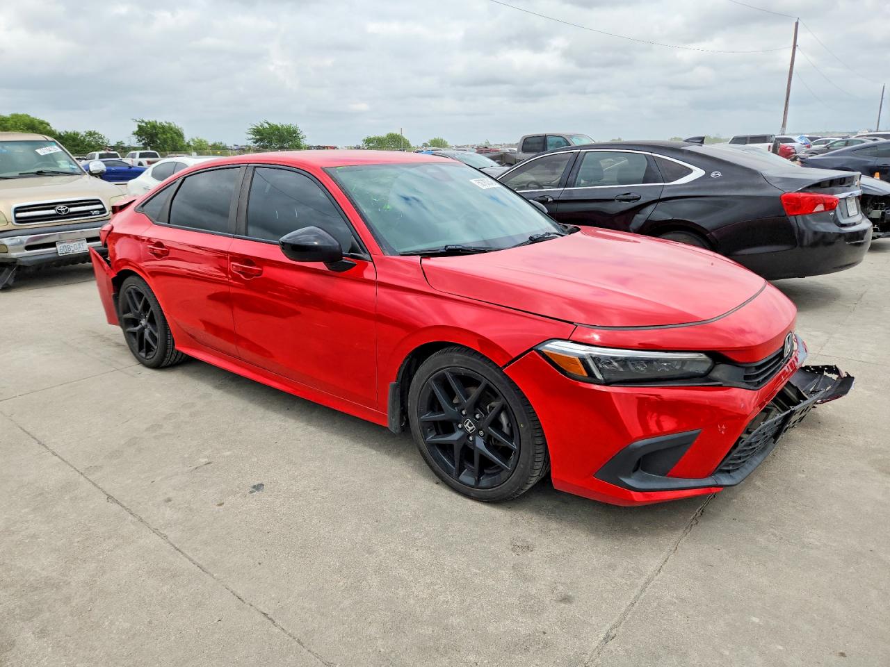 2022 Honda Civic Sport Red vin: 2HGFE2F50NH548966