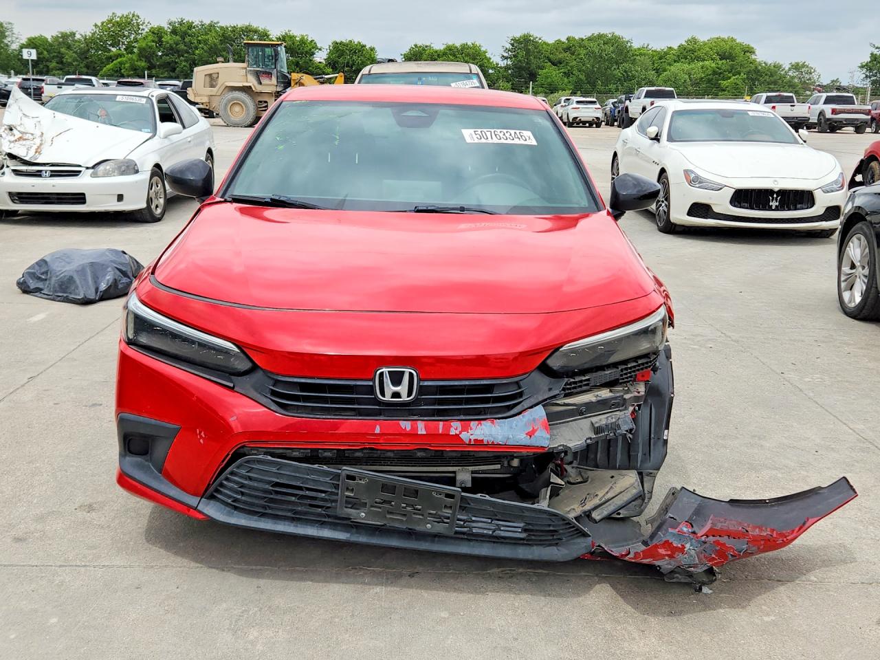2022 Honda Civic Sport Red vin: 2HGFE2F50NH548966