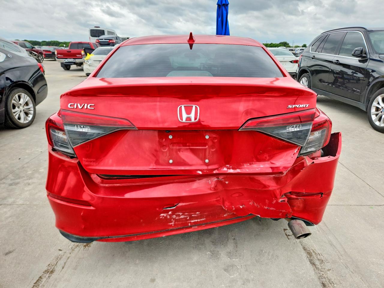 2022 Honda Civic Sport Red vin: 2HGFE2F50NH548966