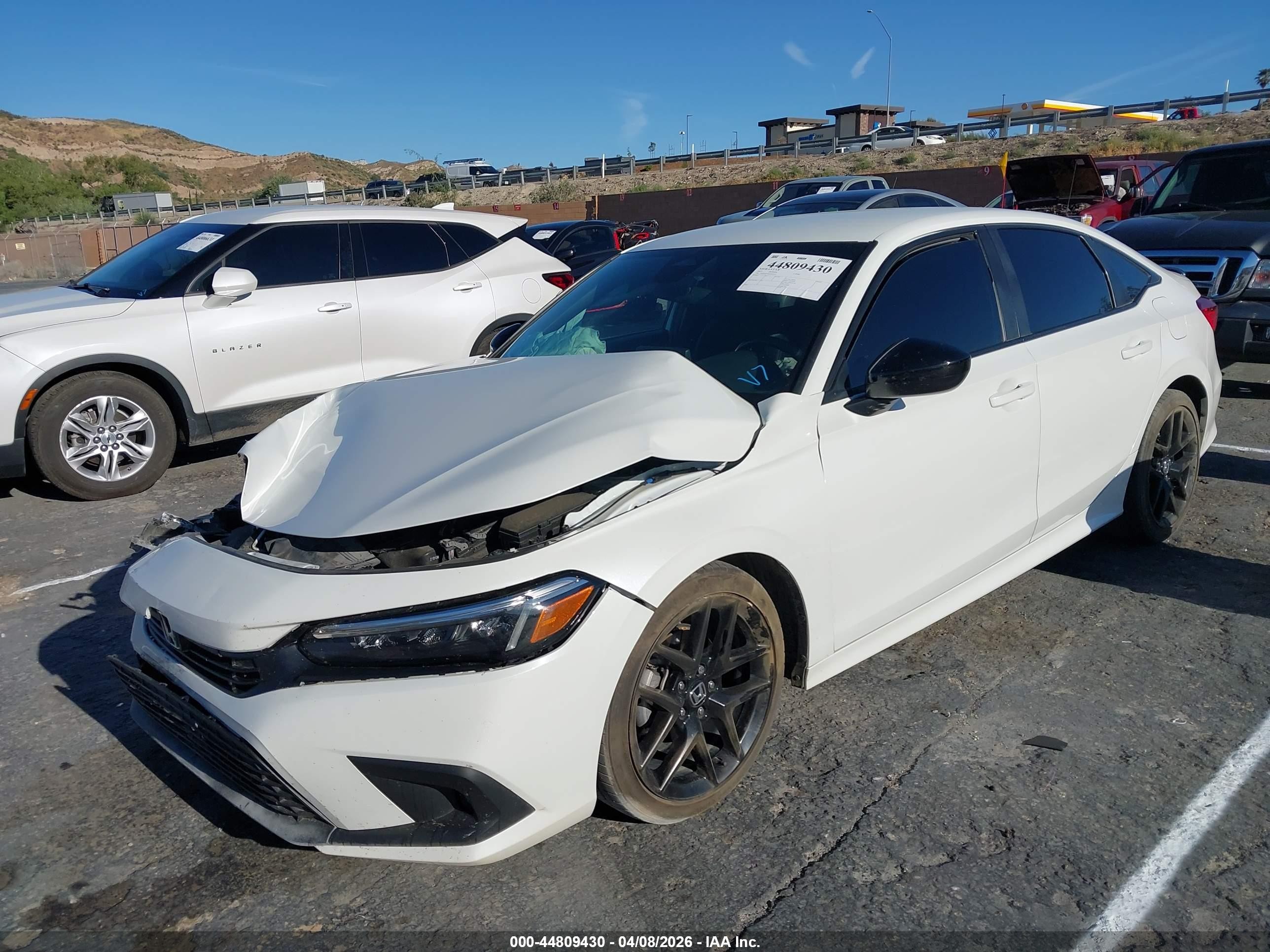 2023 Honda Civic Sport White vin: 2HGFE2F50PH501553