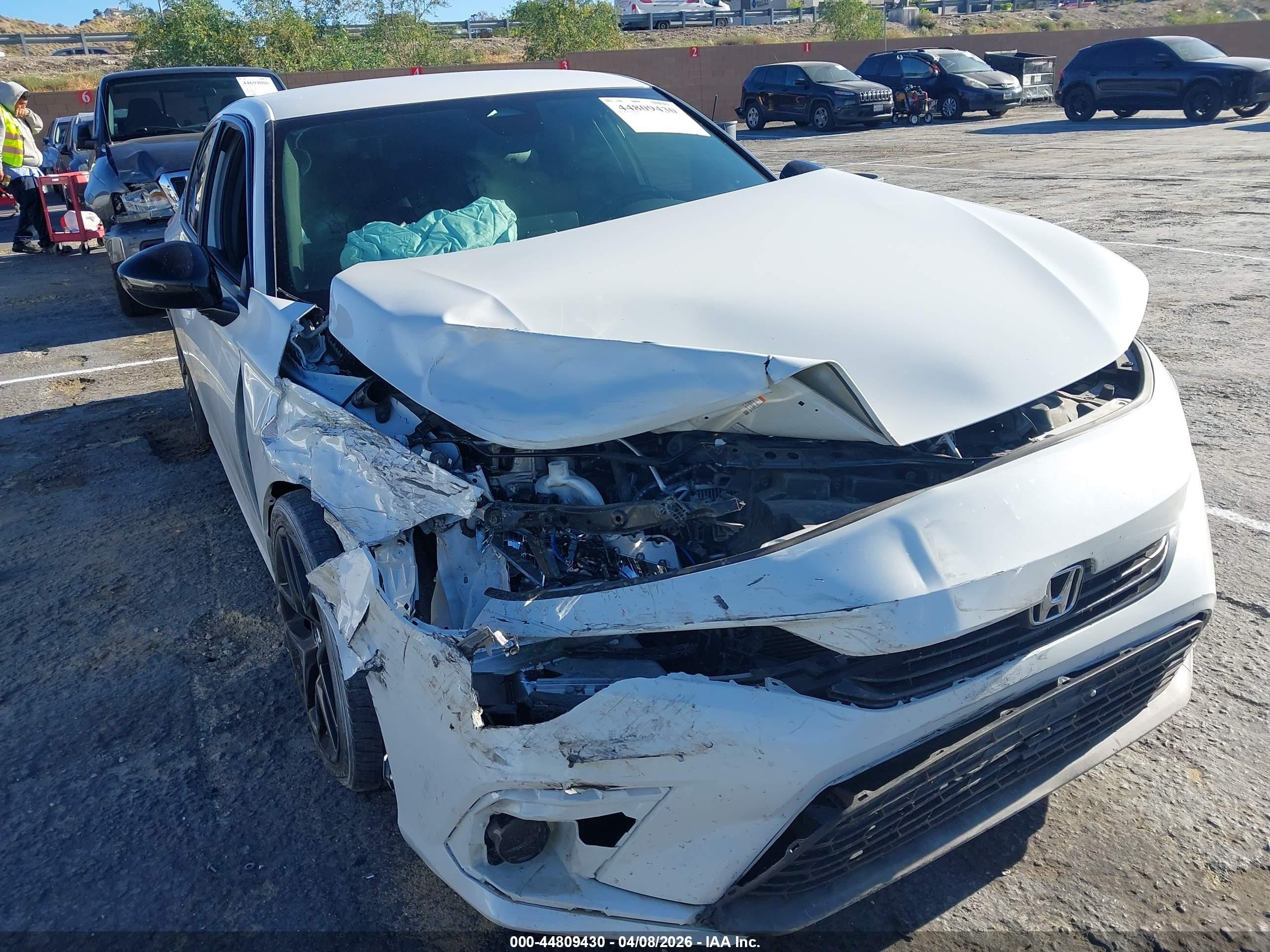 2023 Honda Civic Sport White vin: 2HGFE2F50PH501553