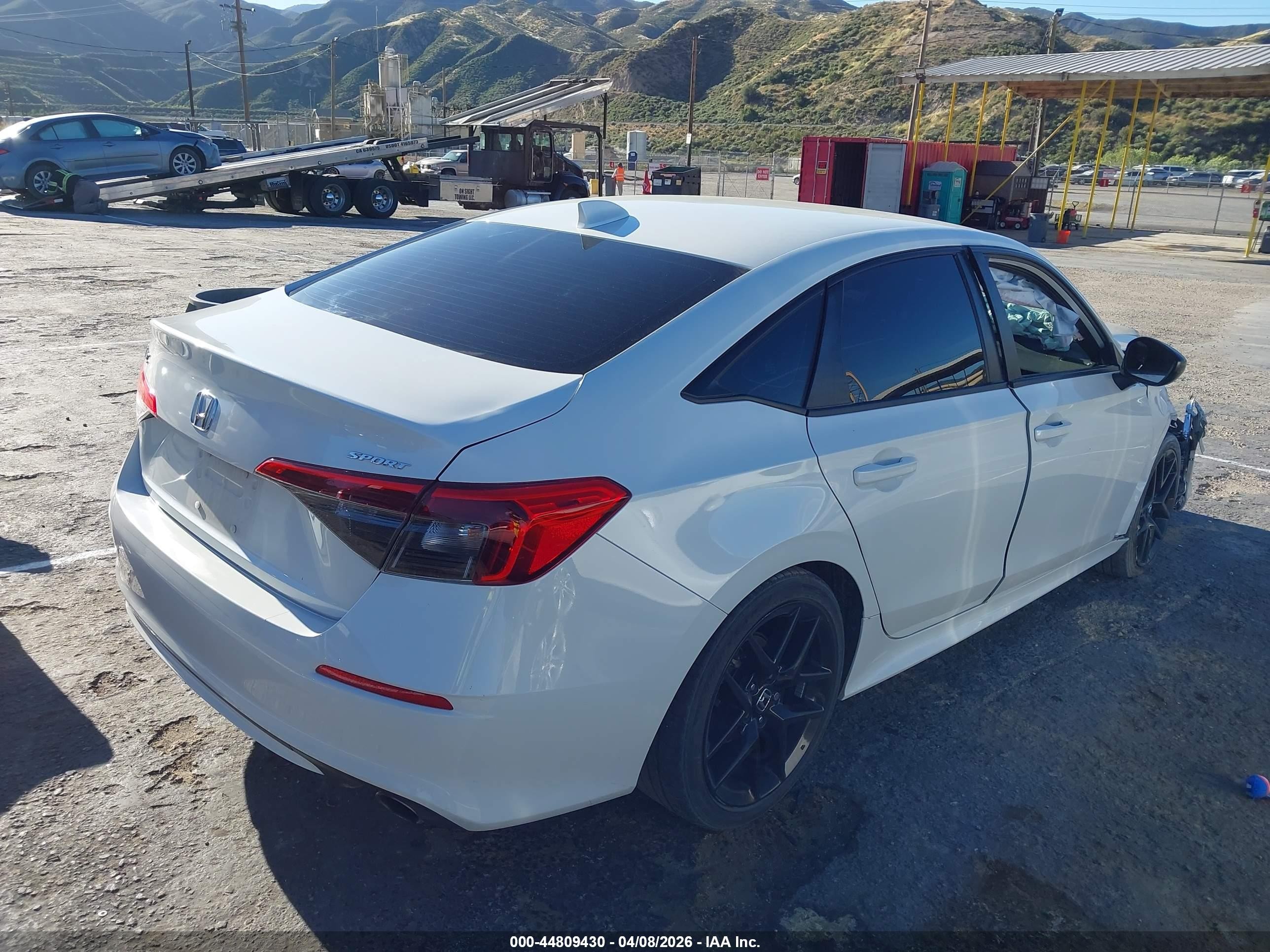 2023 Honda Civic Sport White vin: 2HGFE2F50PH501553