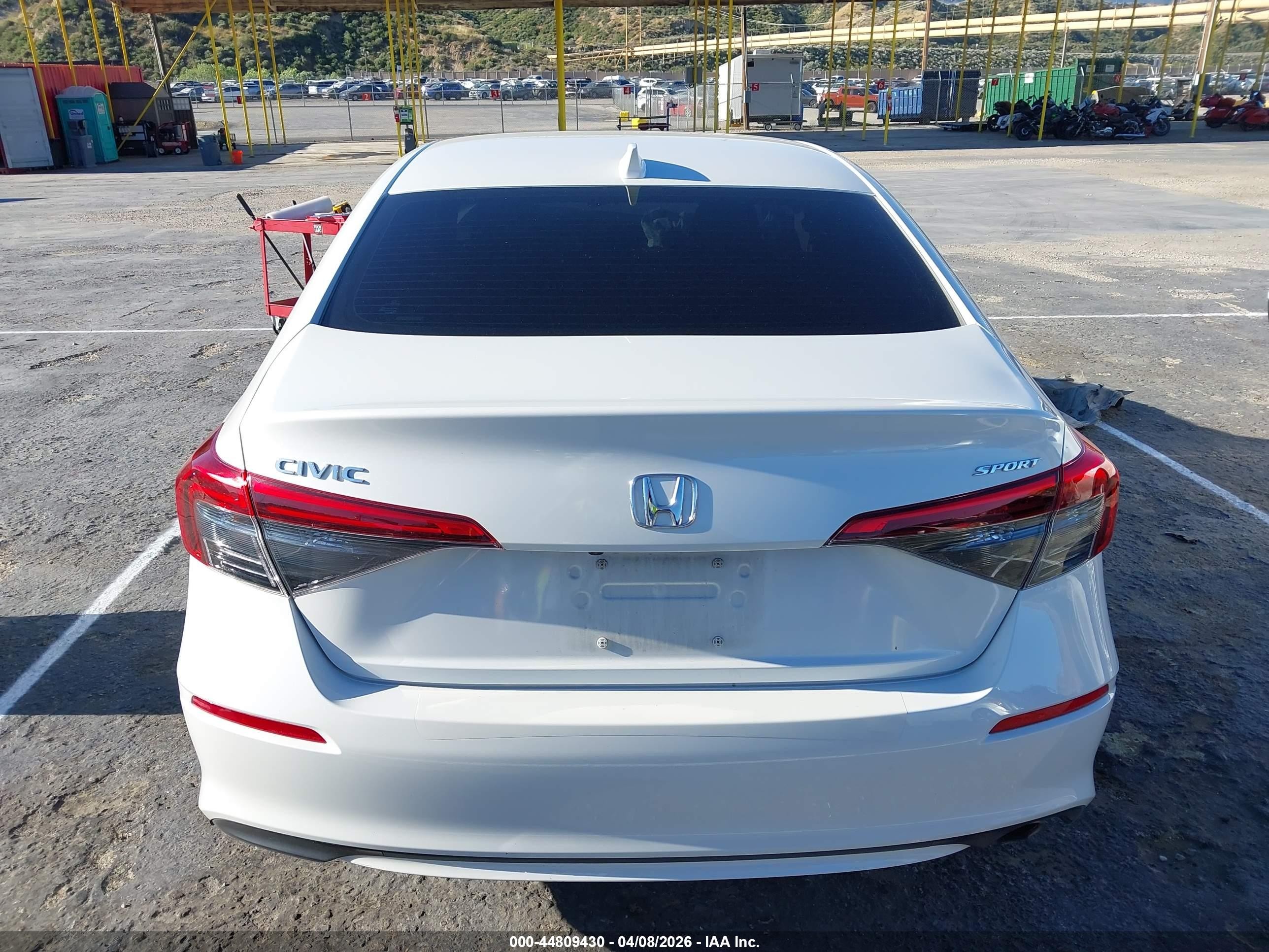 2023 Honda Civic Sport White vin: 2HGFE2F50PH501553