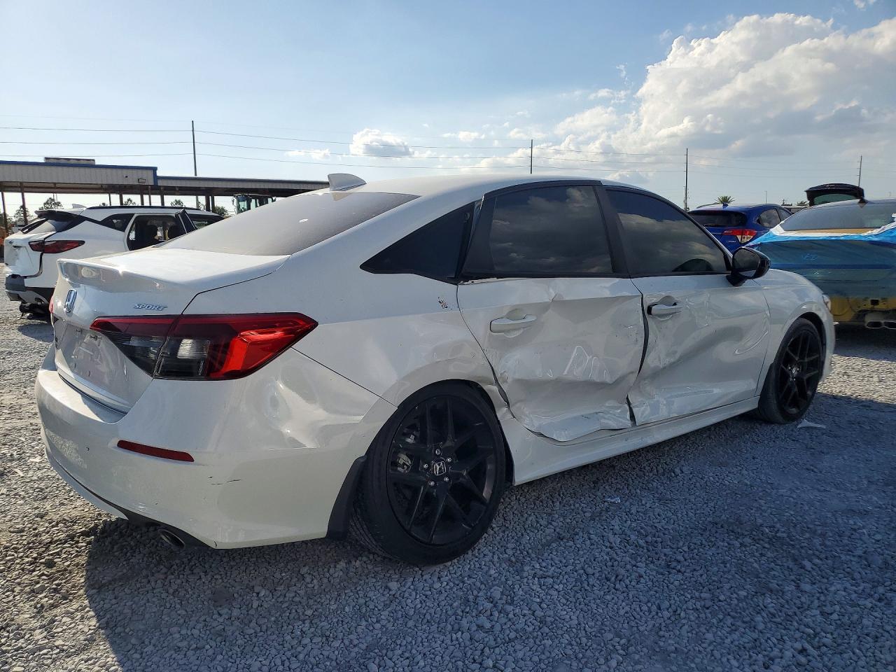 2023 Honda Civic Sport Белый vin: 2HGFE2F50PH518028