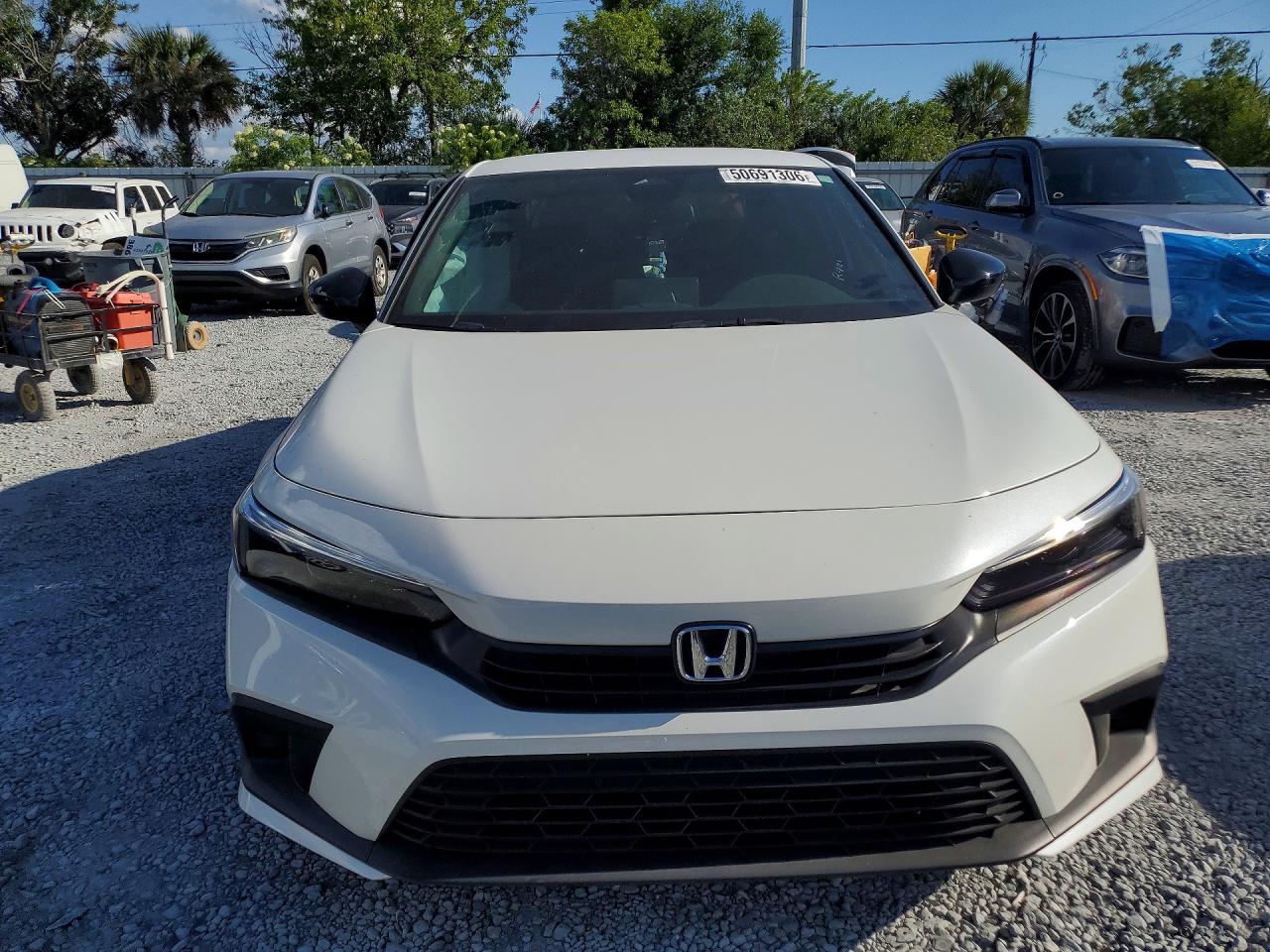 2023 Honda Civic Sport Белый vin: 2HGFE2F50PH518028