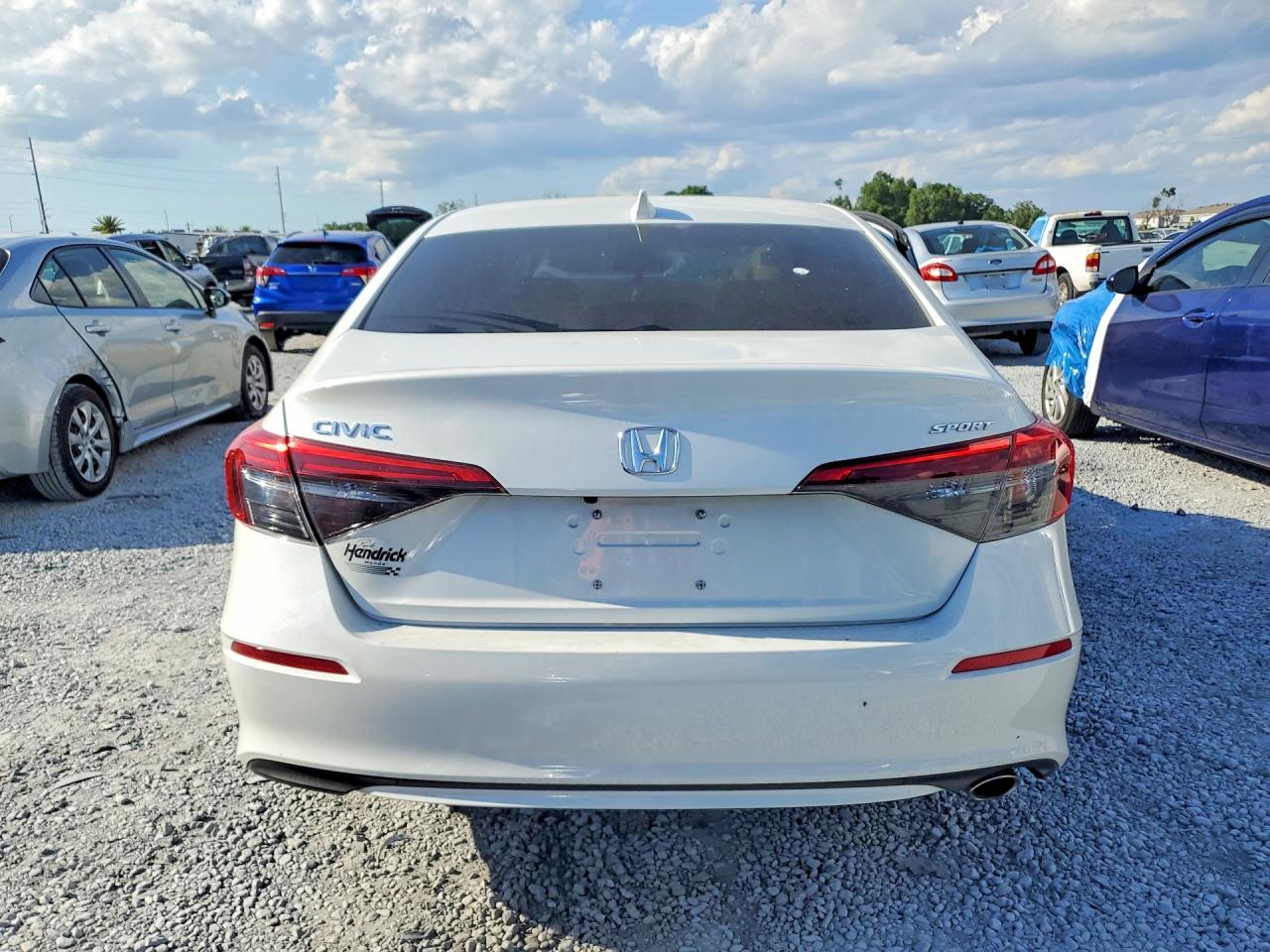 2023 Honda Civic Sport Белый vin: 2HGFE2F50PH518028