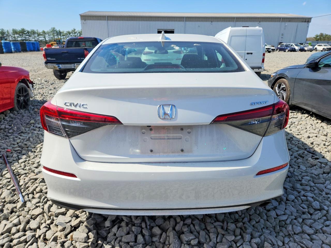 2023 Honda Civic Sport White vin: 2HGFE2F50PH561834