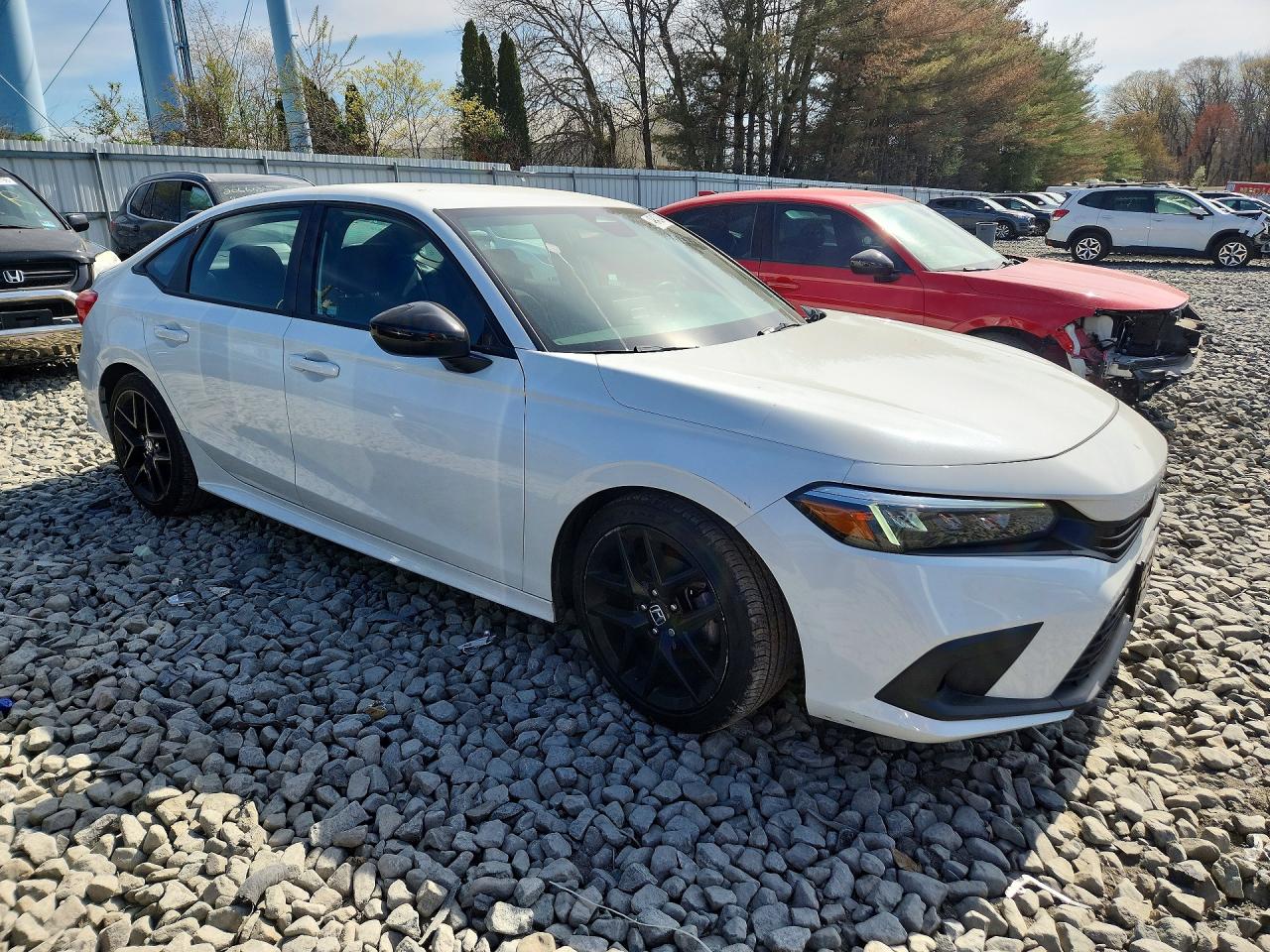 2023 Honda Civic Sport White vin: 2HGFE2F50PH561834