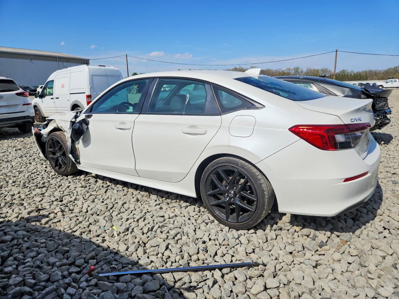 2023 Honda Civic Sport White vin: 2HGFE2F50PH561834