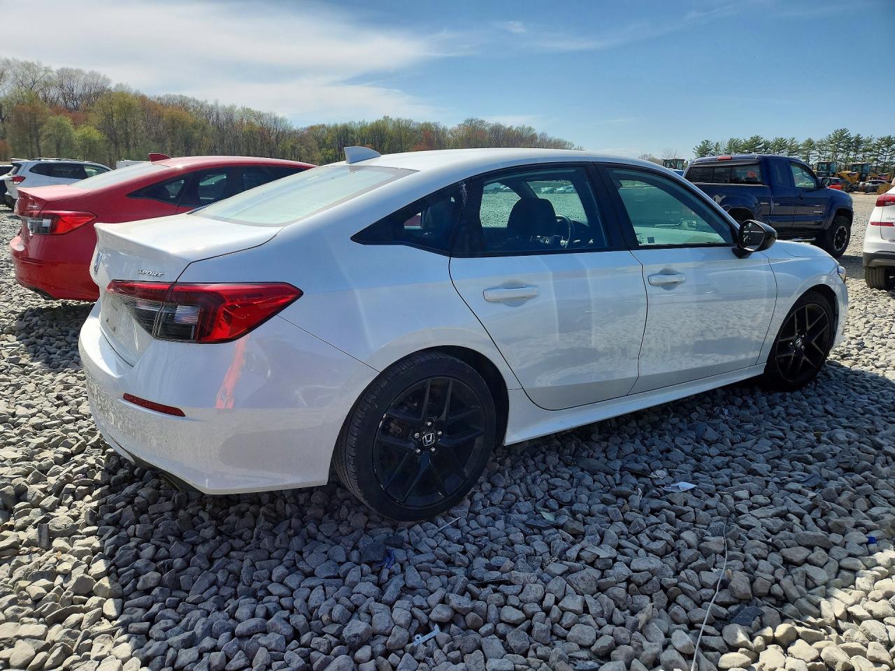 2023 Honda Civic Sport White vin: 2HGFE2F50PH561834