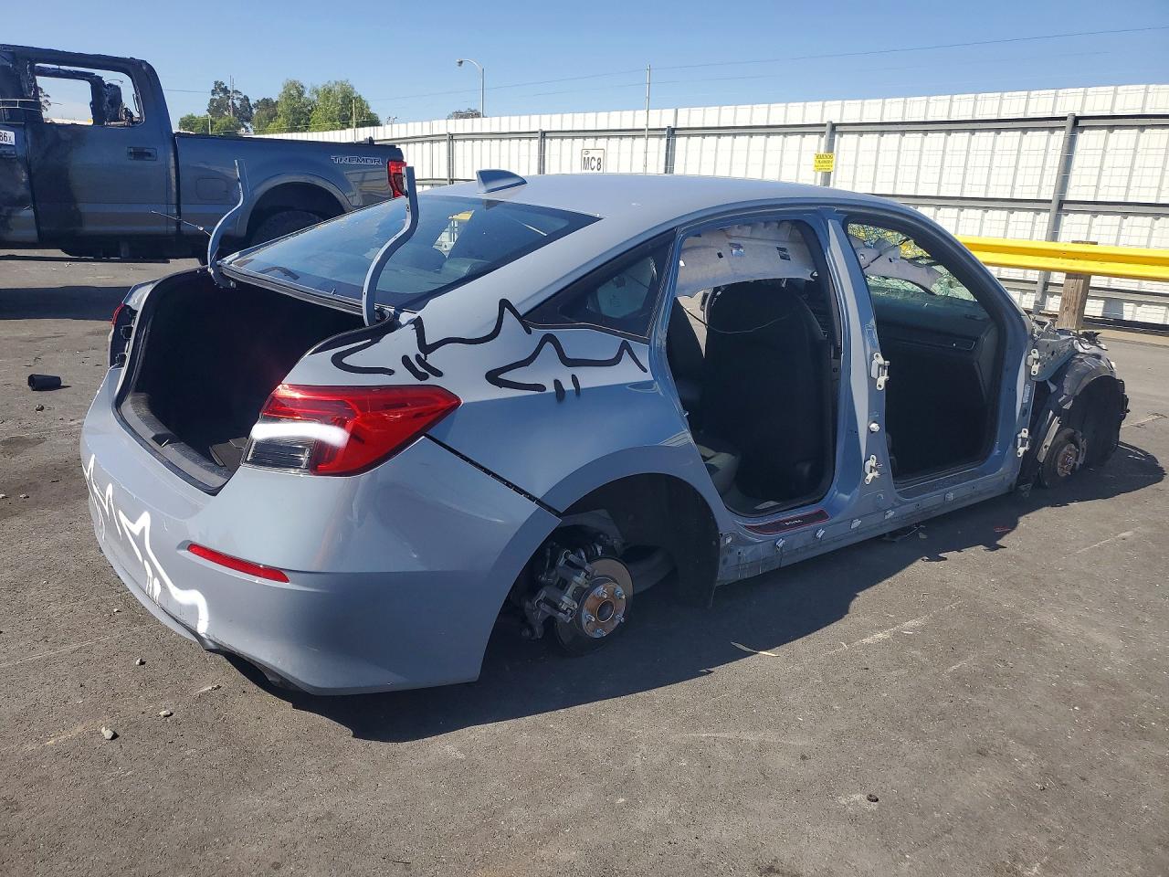 2024 Honda Civic Sport Gray vin: 2HGFE2F50RH577549