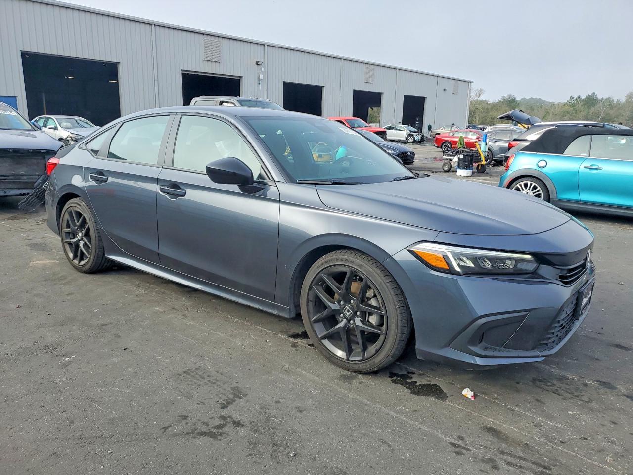 2024 Honda Civic Sport Blue vin: 2HGFE2F50RH587370