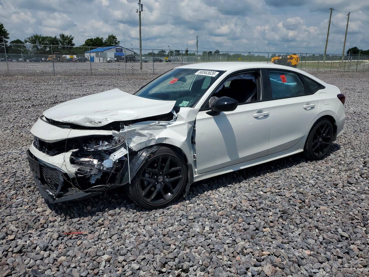 2026 Honda Civic Sport White vin: 2HGFE2F50TH543361