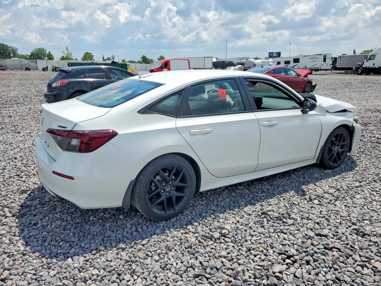 2026 Honda Civic Sport White vin: 2HGFE2F50TH543361