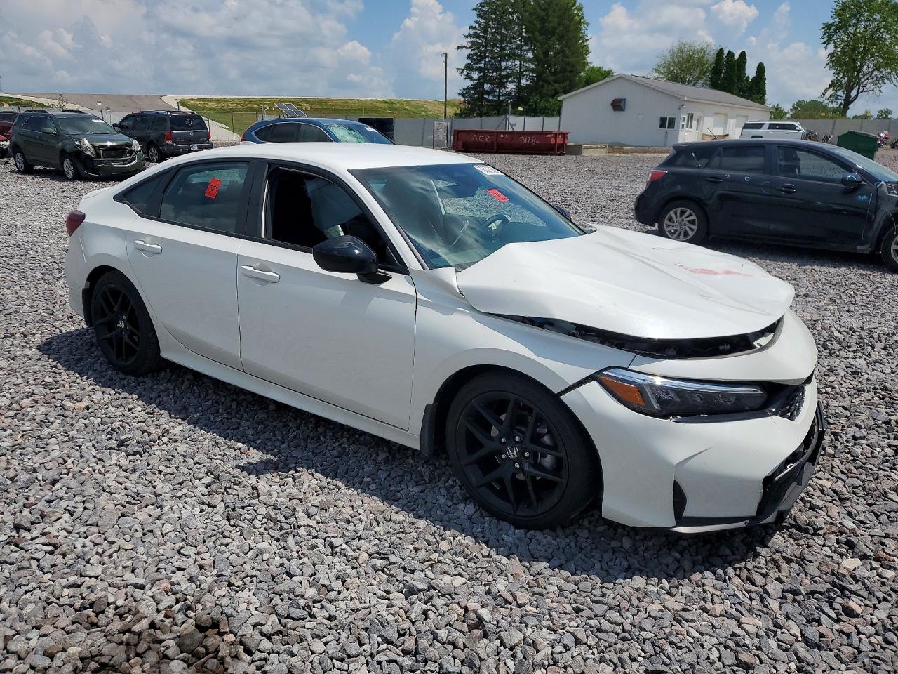 2026 Honda Civic Sport White vin: 2HGFE2F50TH543361