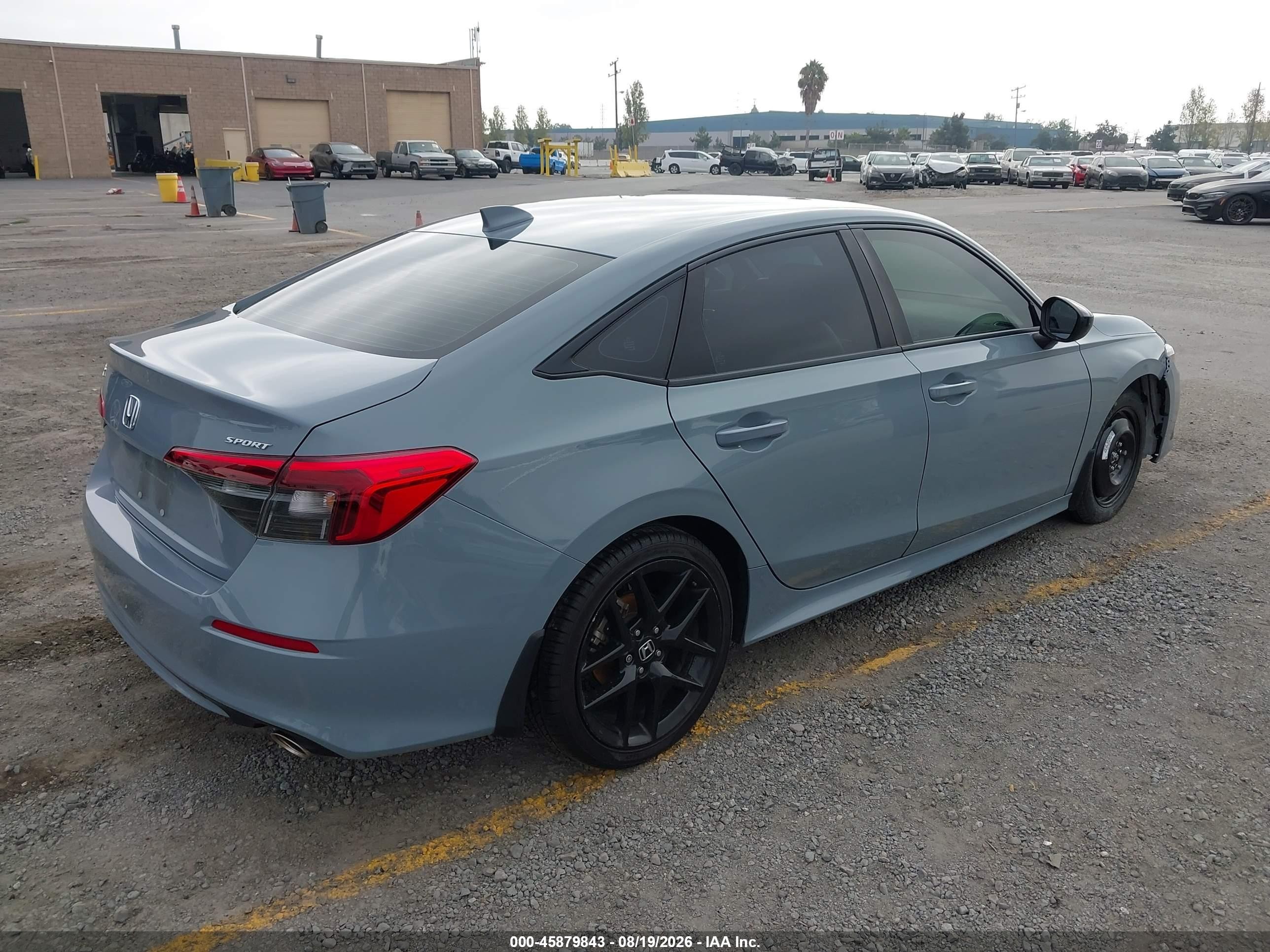 2023 Honda Civic Sport Light Blue vin: 2HGFE2F51PH507135